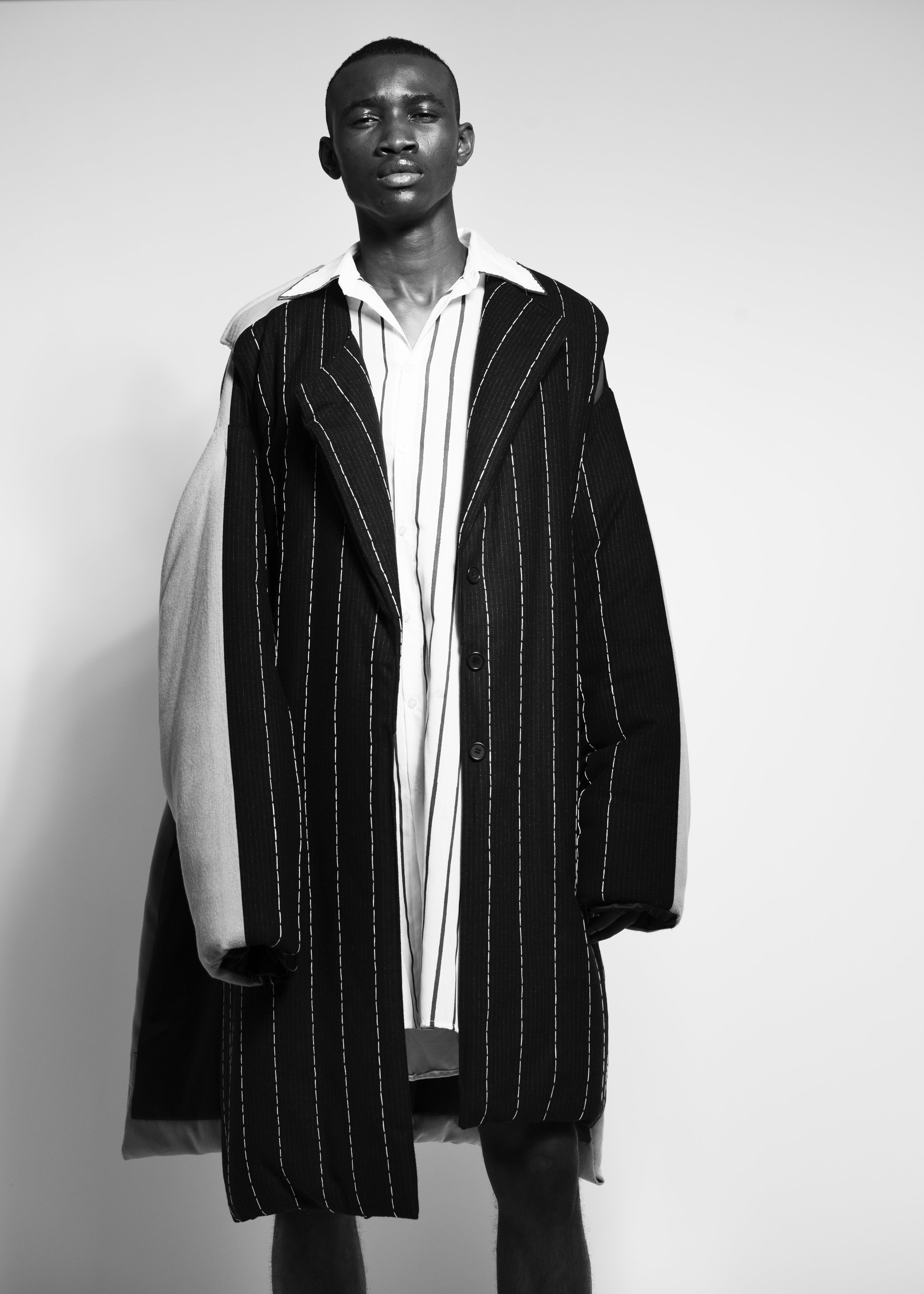 black & white shirt + jacket JULIA ANDERSEN