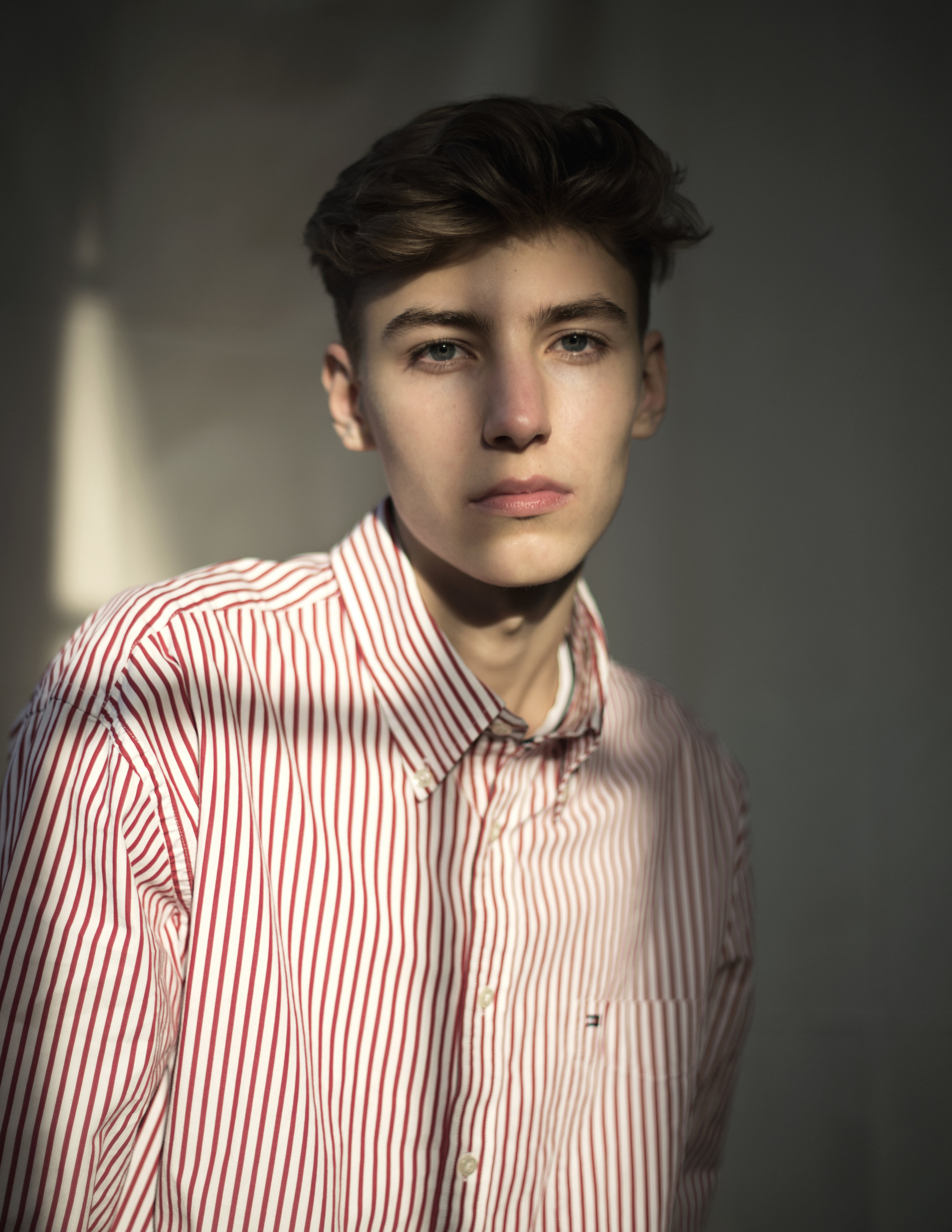 shirt TOMMY HILFIGER , coat HUGO BOSS , trousers BAZAR CONCEPT STORE