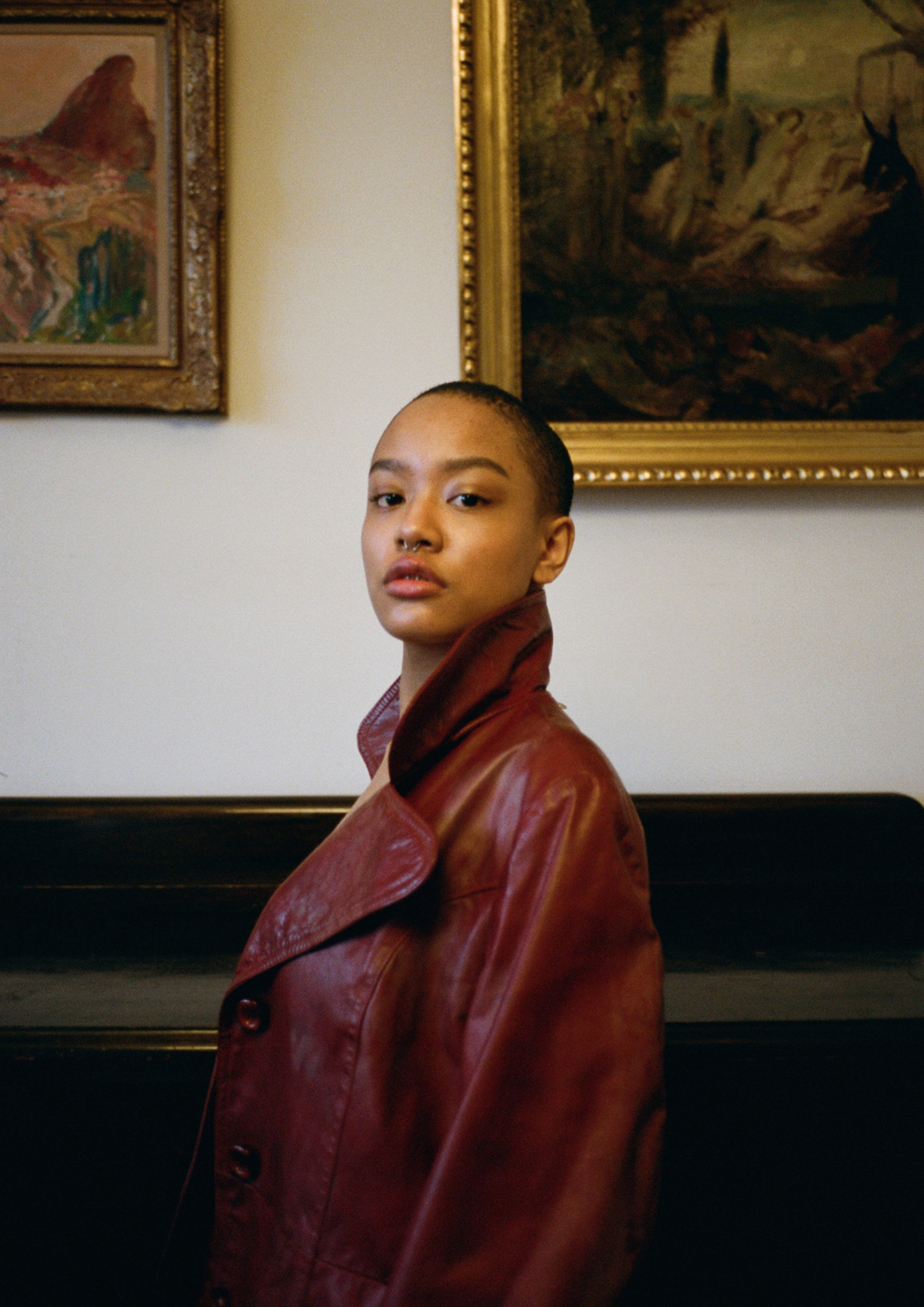 leather coat BEYOND RETRO .