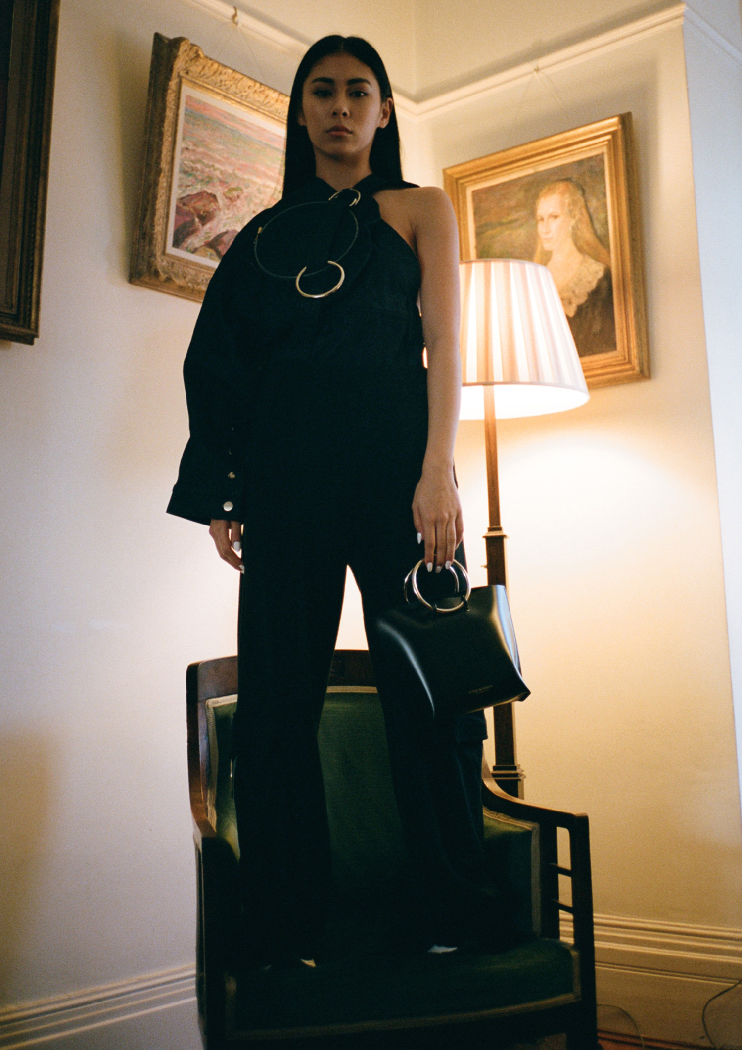 top TED EILEY, trousers ZDDZ, bag KOZHA NUMBERS