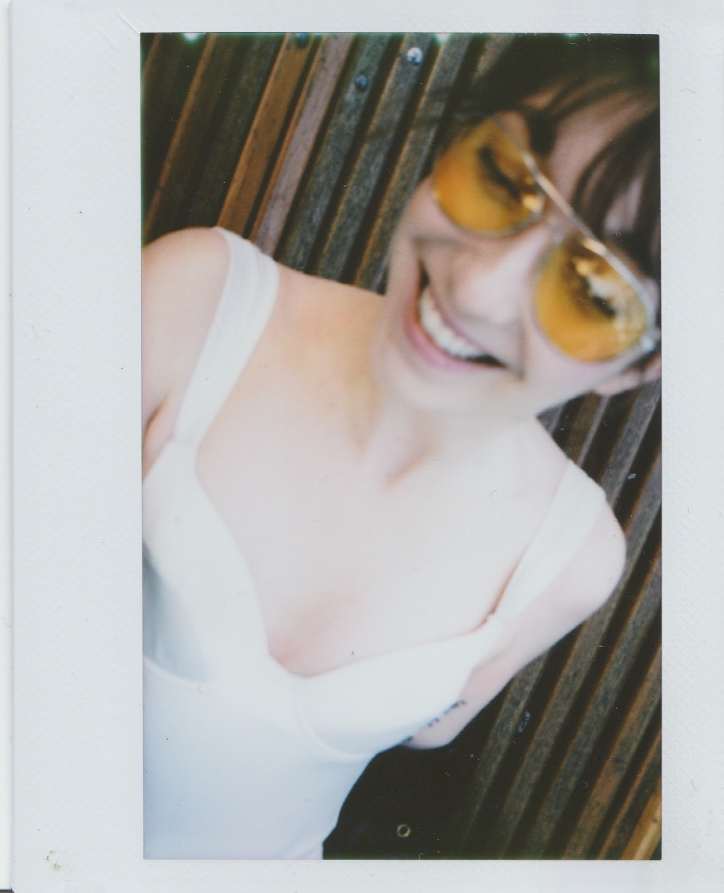 swimsuit EMMANUELLE KHANH, shoes REPETTO , coat FETE IMPERIALE , tights MONOPRIX , sunglasses vintage