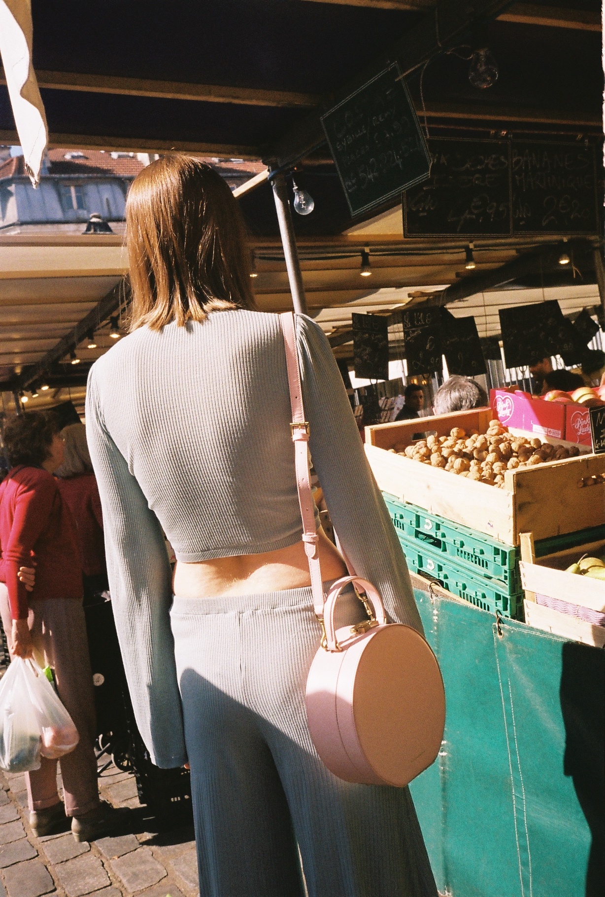 top + trousers EMMANUELLE KHANH, shoes REPETTO , bag TAMMY & BENJAMIN , jewellery CHARLET PAR AIME
