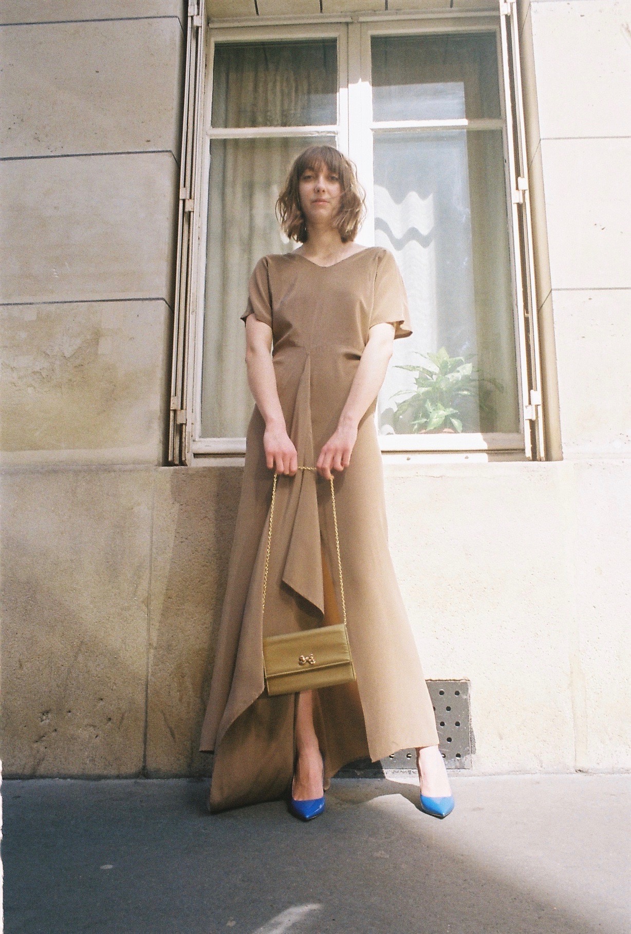 dress MAISON DORIS , boots REPETTO , bag NINA RICCI VINTAGE