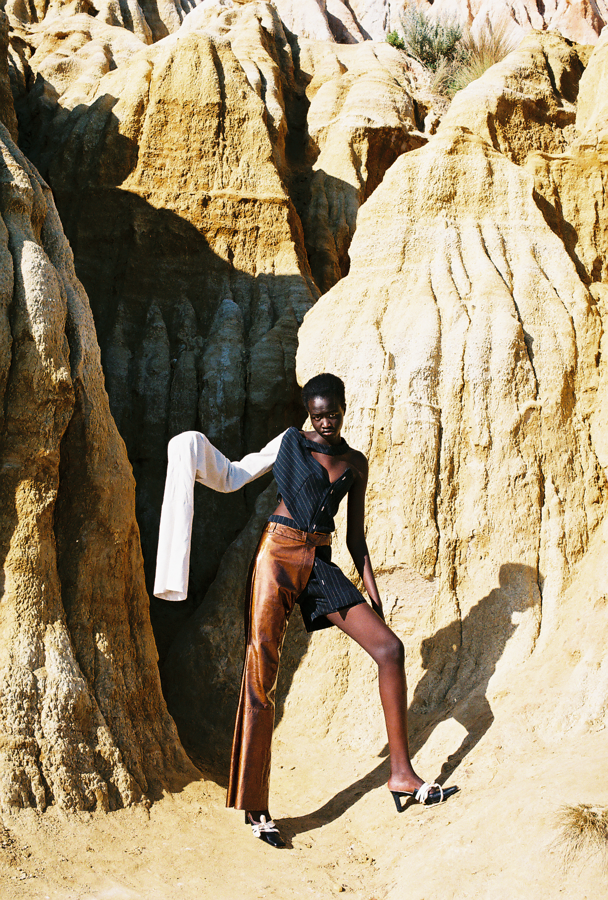 top + shorts + pants ELLEN CHANDLER , shoes DIS/OWNED