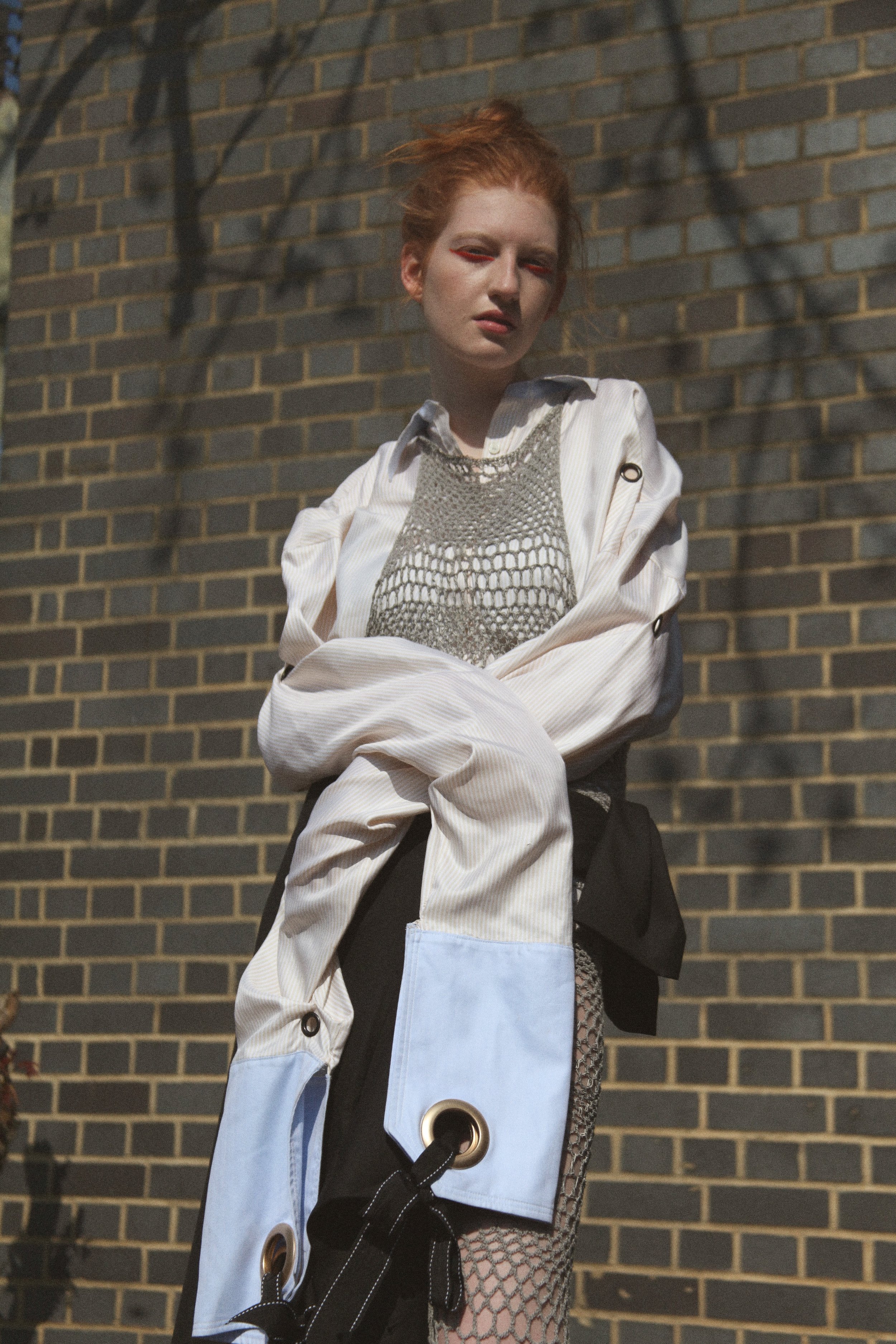 shirt TARA LEE, dress GENEVIEVE SWEENEY, coat VOIR LAB