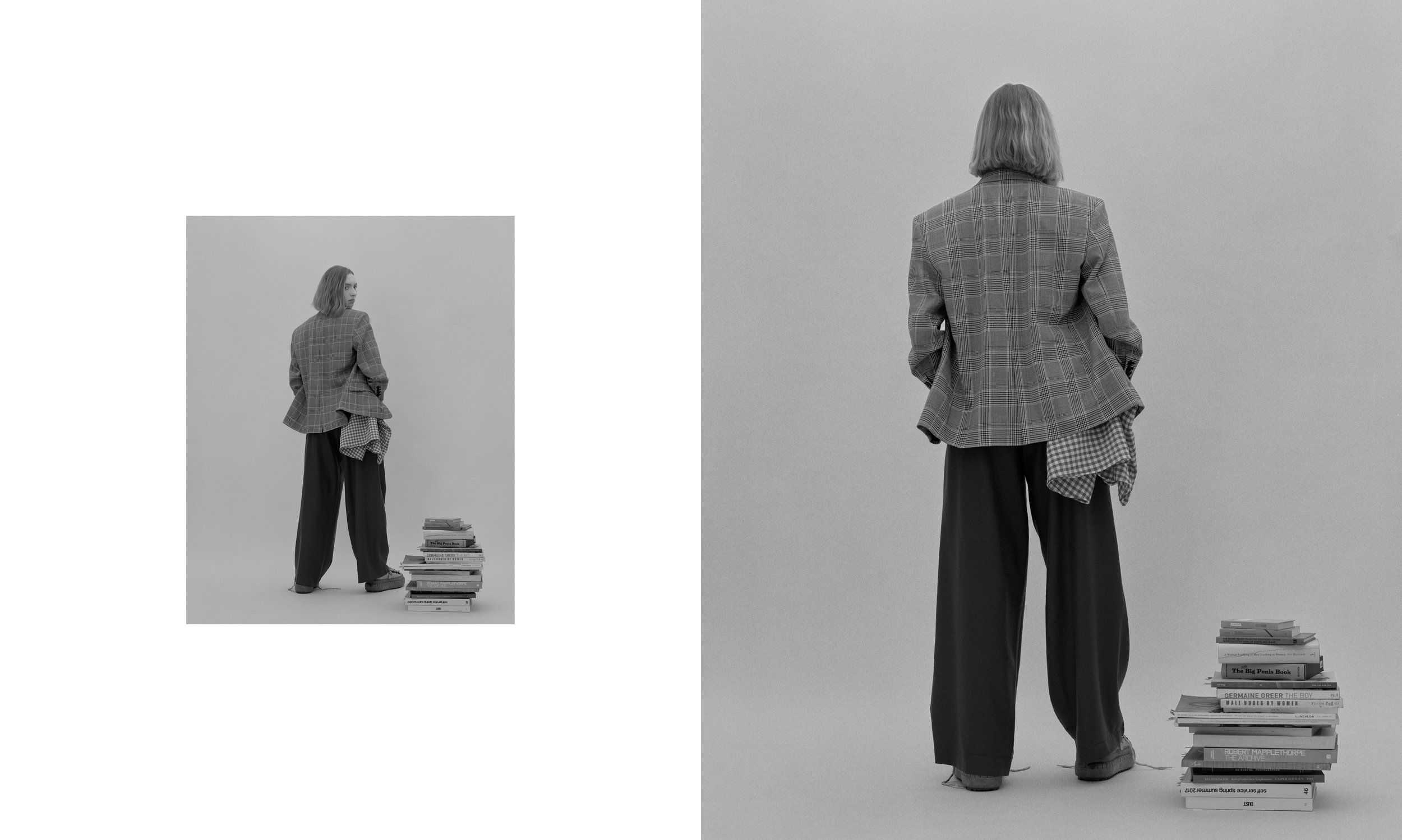 coat+trousers ZARA, shoes ACNE STUDIOS