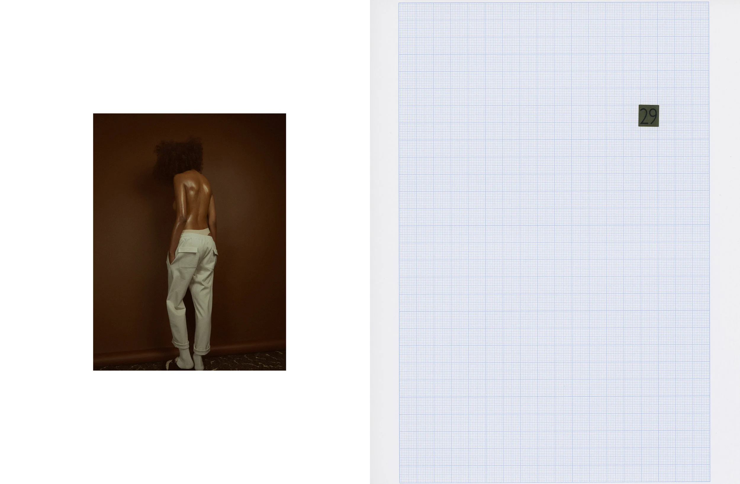 underwear WOLFORD, trousers COS, socks FILIPPA K, shoes STYLIST'S OWN