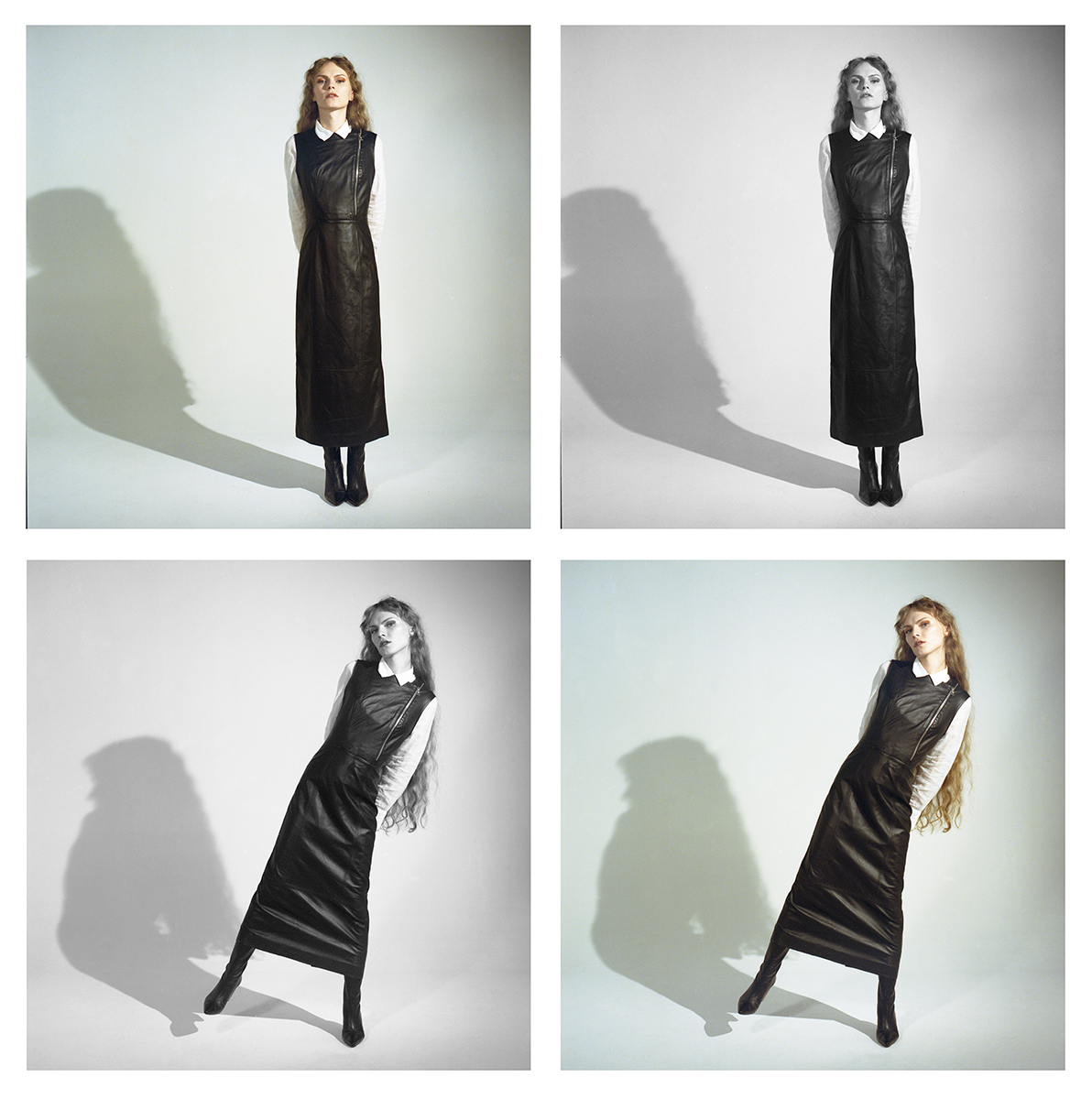 dress A LA GARCONNE, under dress chemise BOTTEGA VENETTA, boots REINALDO LOURENCO 