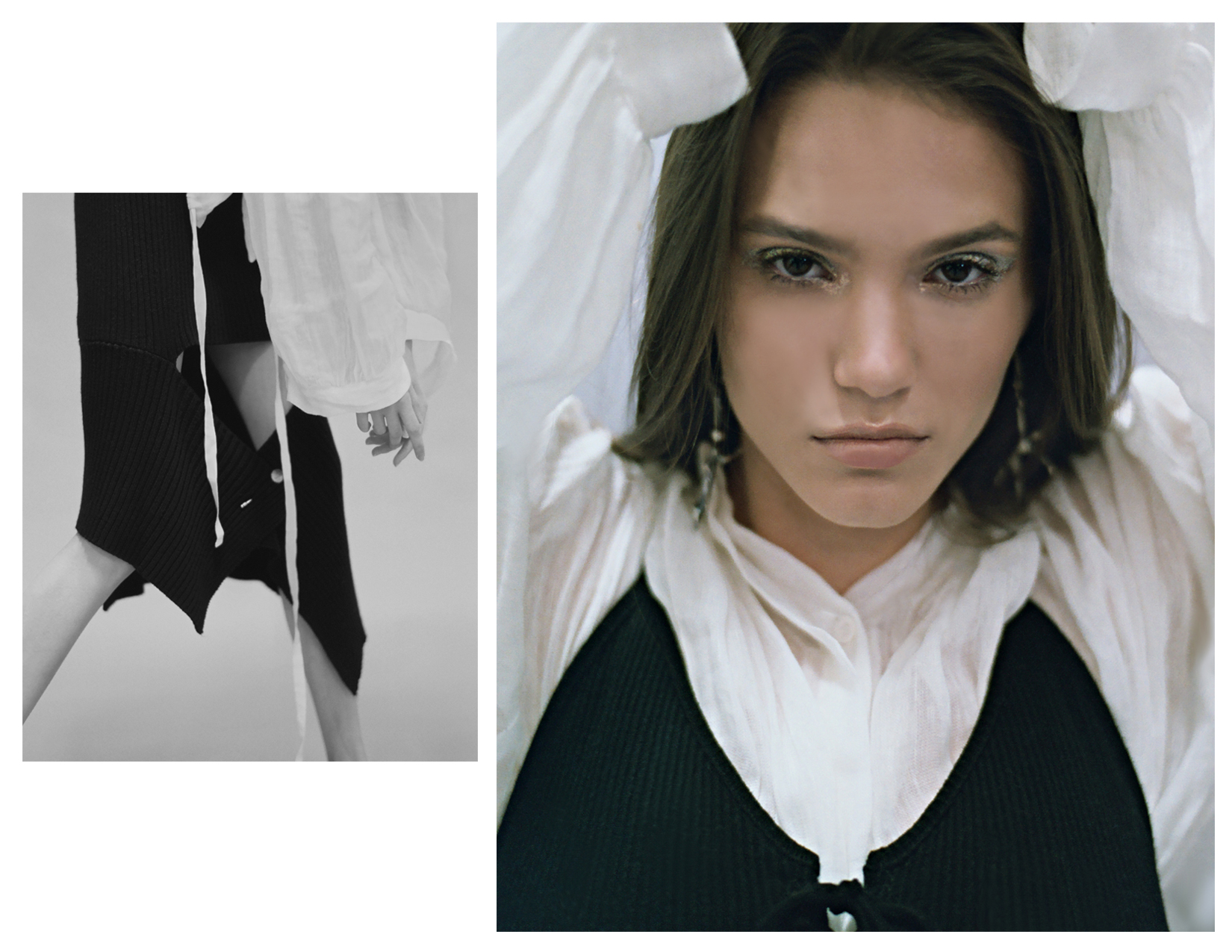 top ZARA, shirt ANN DEMEULEMESTER, dress LOW CLASSIC