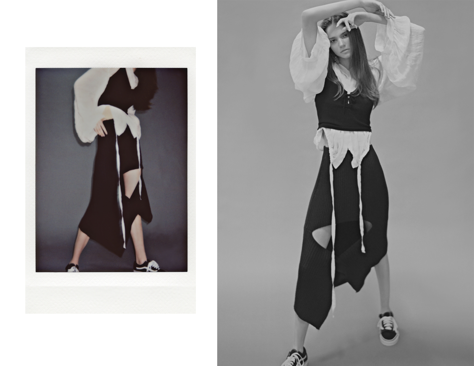 top ZARA, shirt ANN DEMEULEMESTER, dress LOW CLASSIC