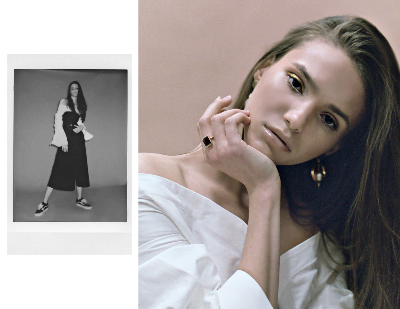 white blouse JACQUEMUS, trousers ZARA 