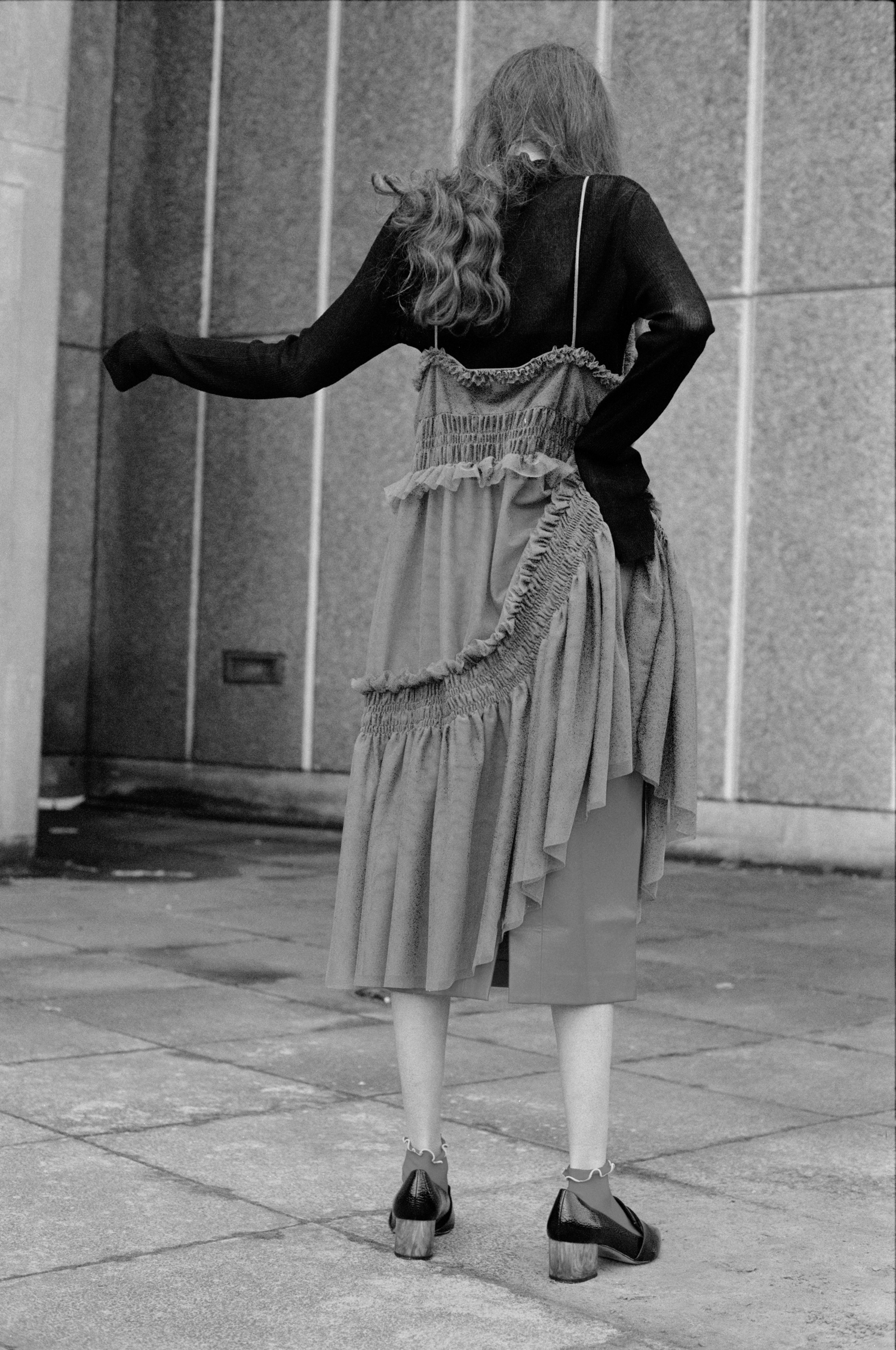 turtleneck COS, dress H&M, skirt ZARA