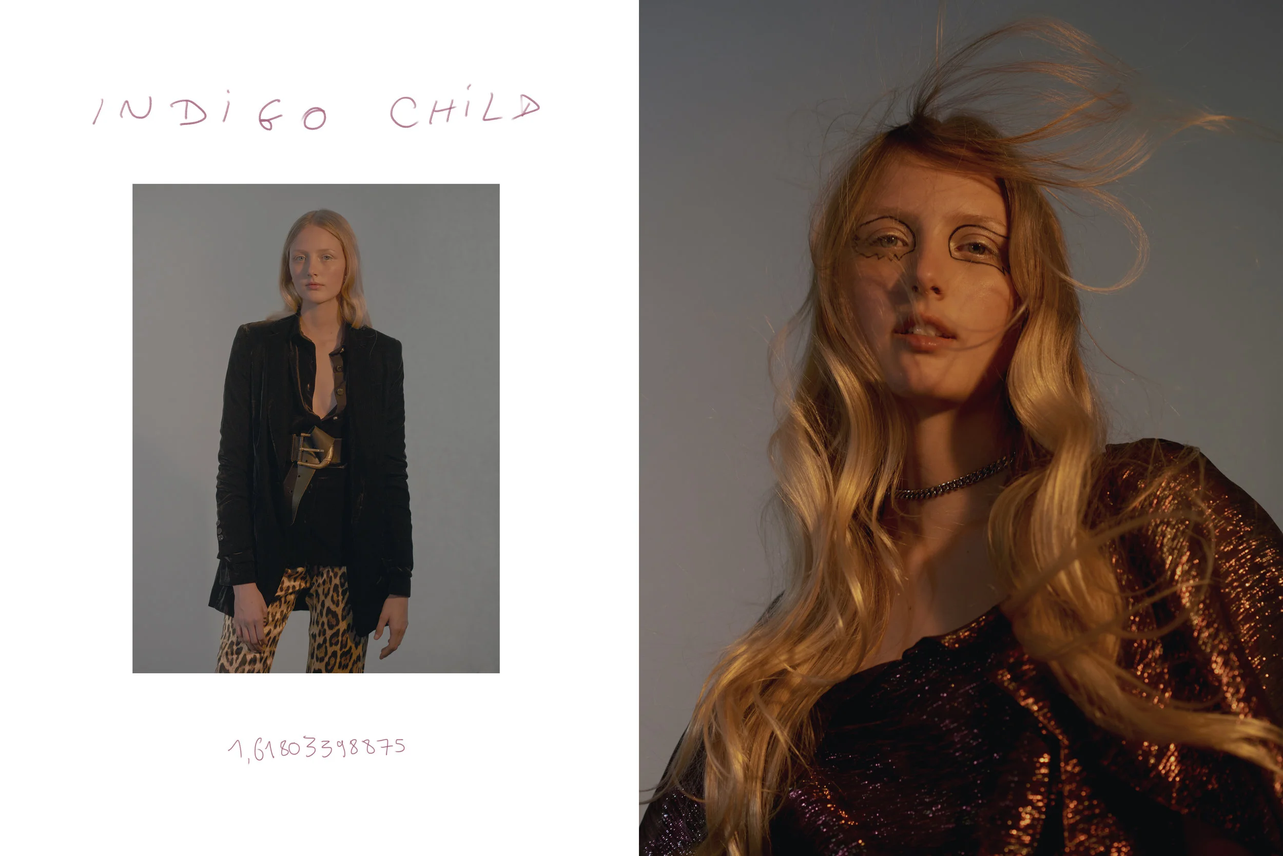 left jacket + shirt IRIS&INK , trousers ROBERTO CAVALLI at THE OUTNET, belt VIVIENNE WESTWOOD, right dress INGIE PARIS