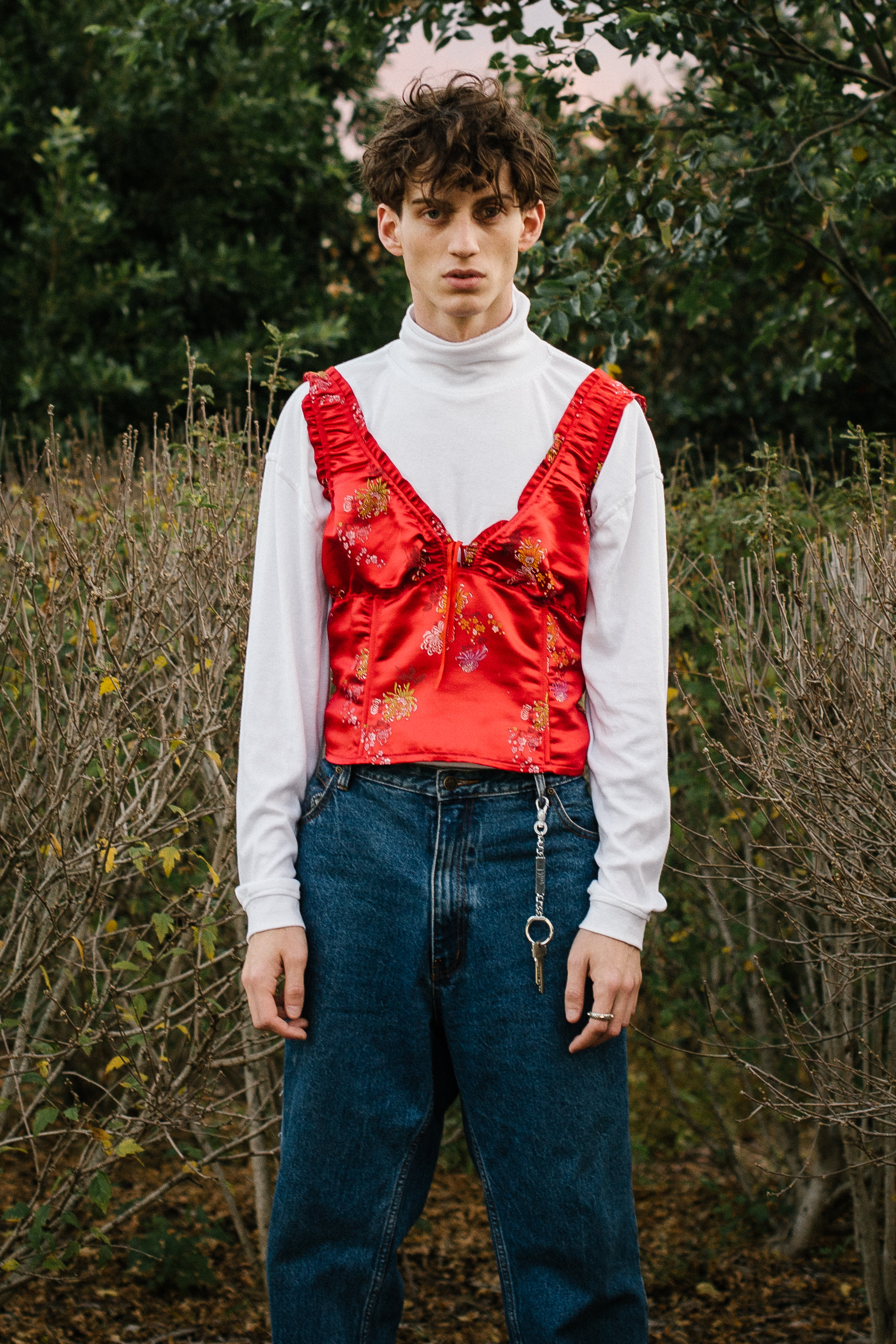 turtle neck Lanvin, top Stylists own, jeans Levis, key chain Dior, shoes Gucci