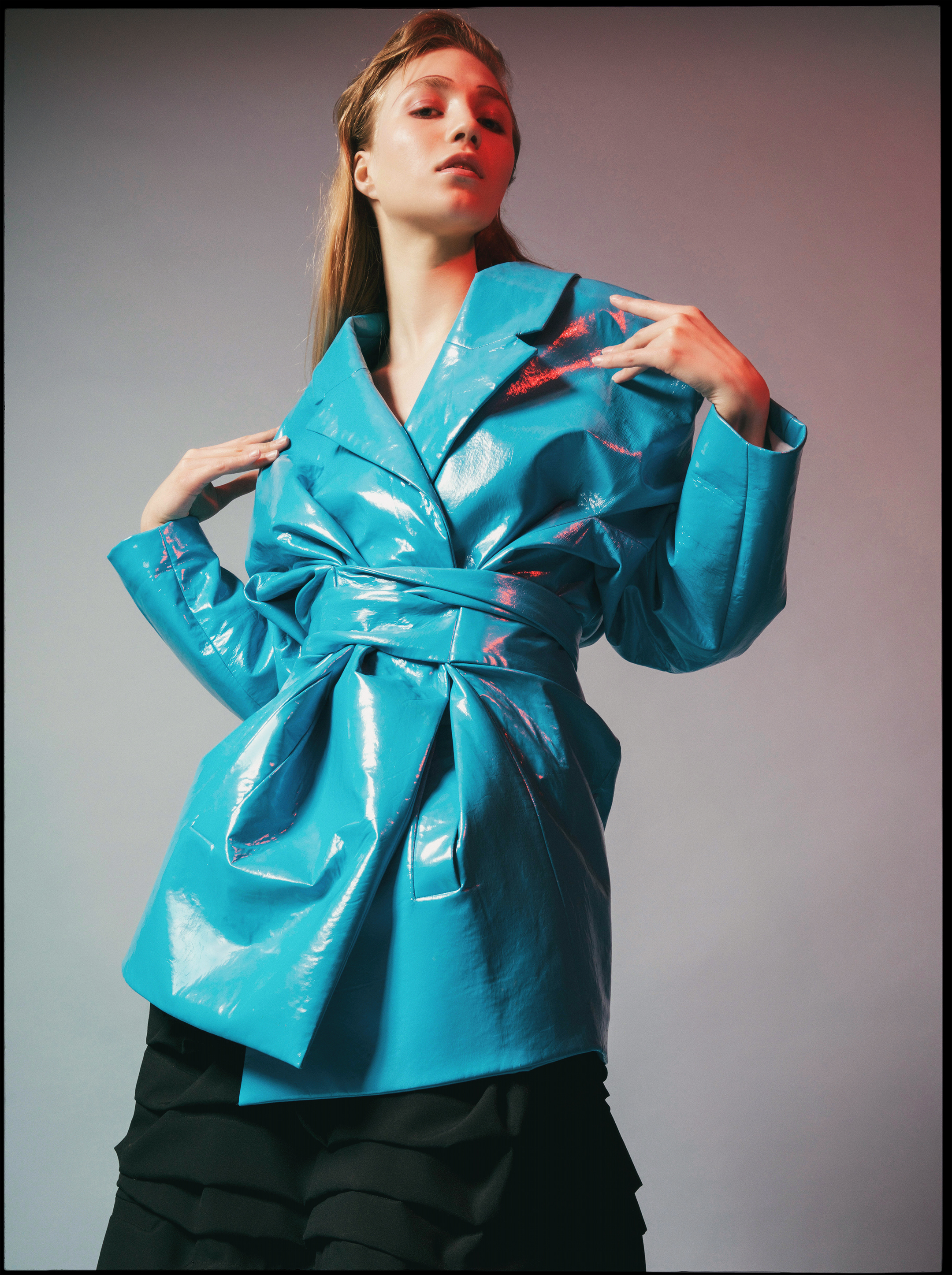 jacket RAD HOURANI, shorts COMME DES GARÇON available at Holt Renfrew ,