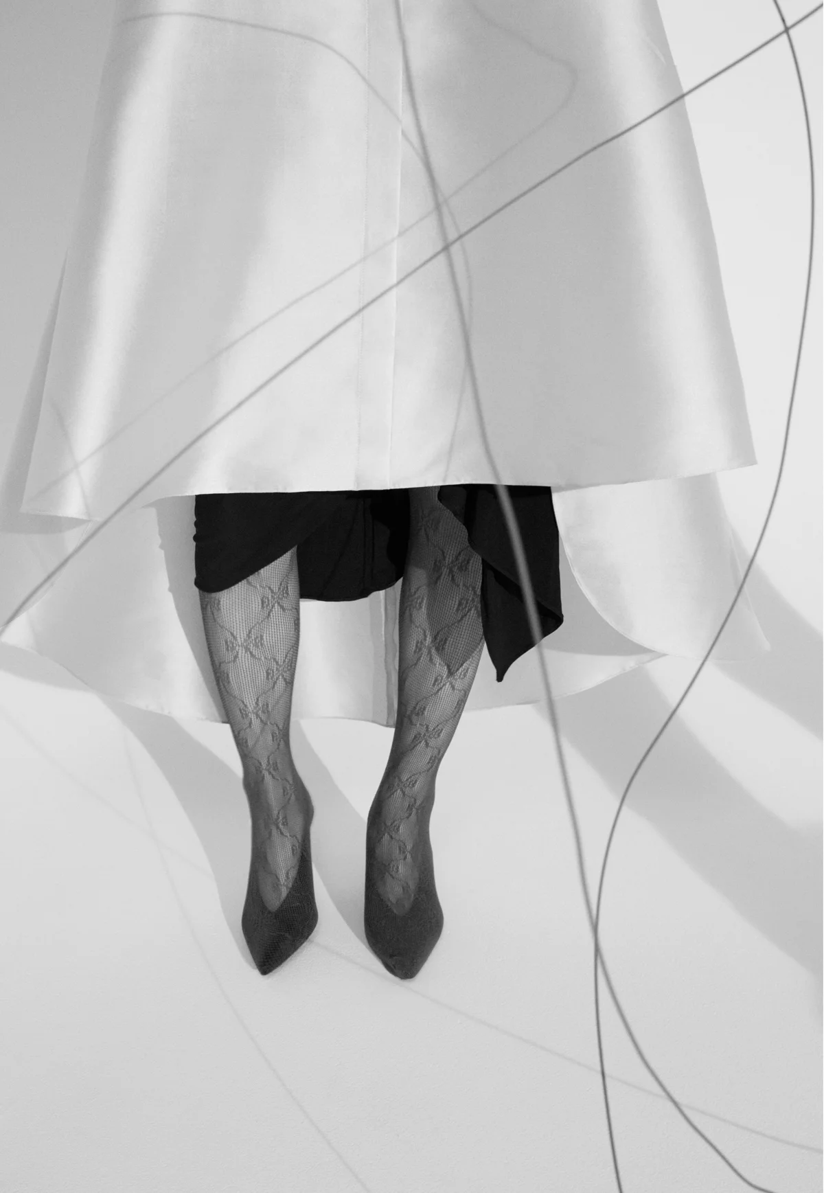 skirt ALEXIS MABILLE, dress + tights + shoes STYLIST'S OWN