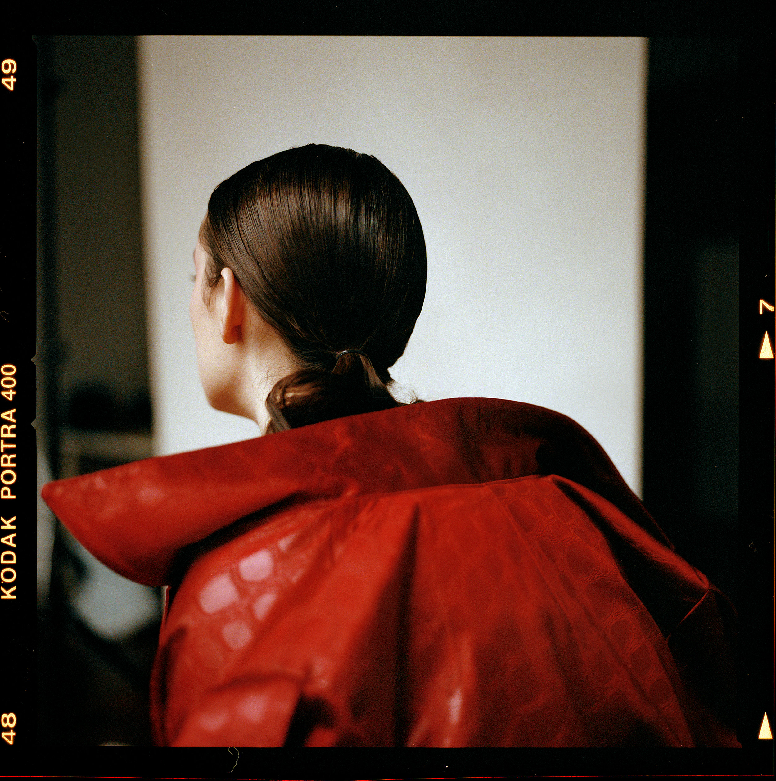  jacket LUOMO STRANO, earrings ELEVENTH HOUSE JEWELLERY