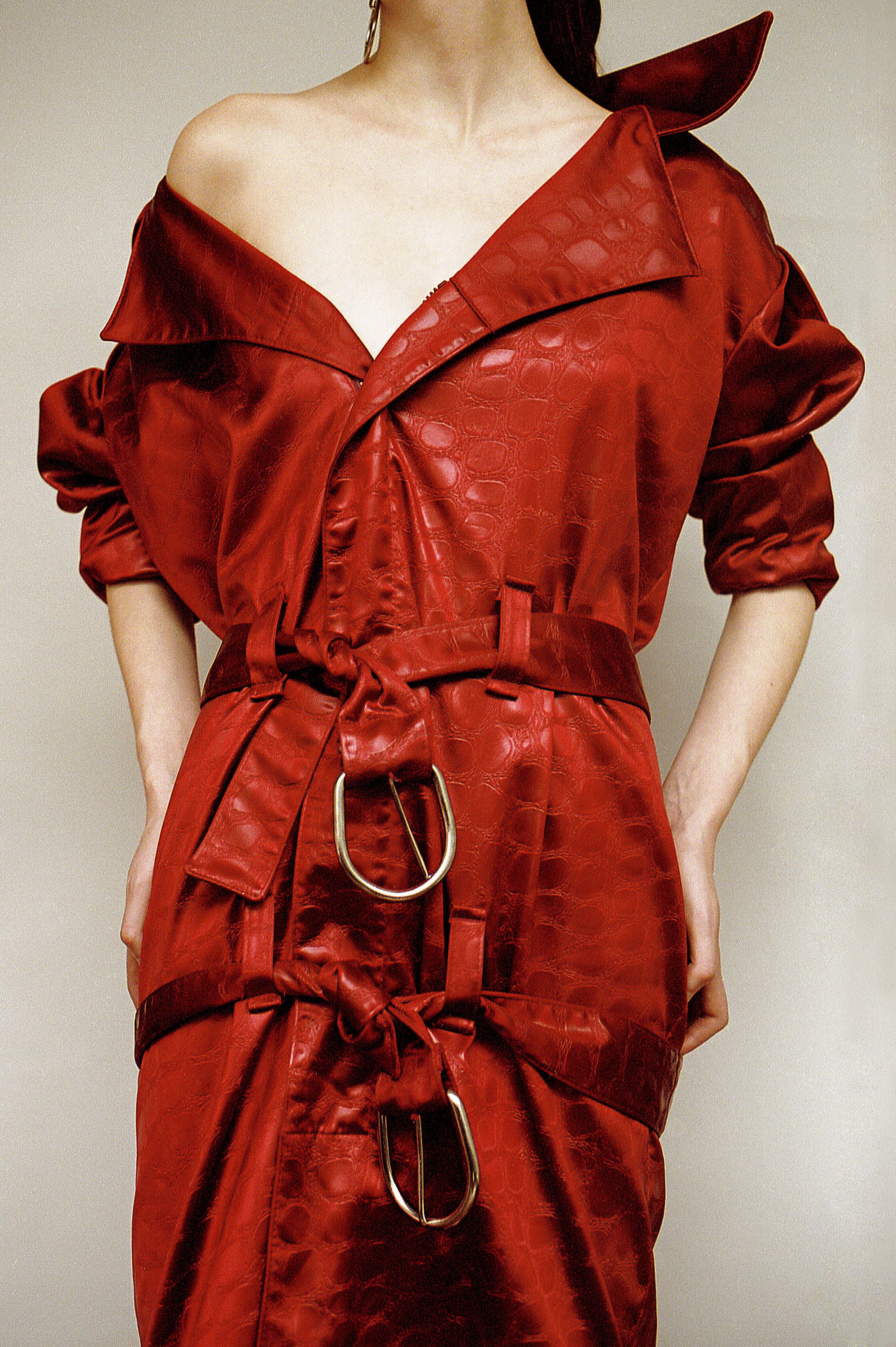  jacket LUOMO STRANO, earrings ELEVENTH HOUSE JEWELLERY