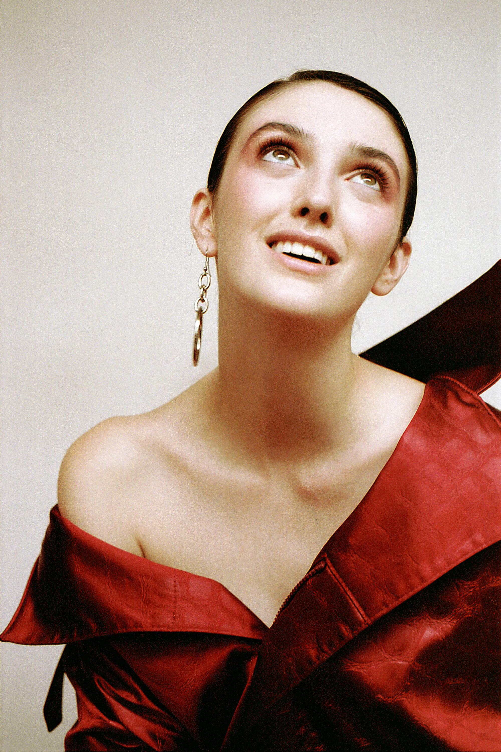  jacket LUOMO STRANO, earrings ELEVENTH HOUSE JEWELLERY