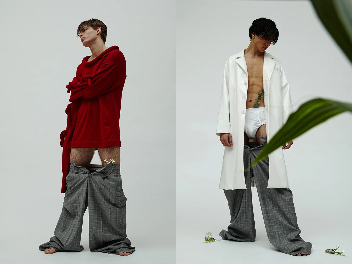 jumper + jacket + trousers ZHENHAO GUO, boxers UNIQLO