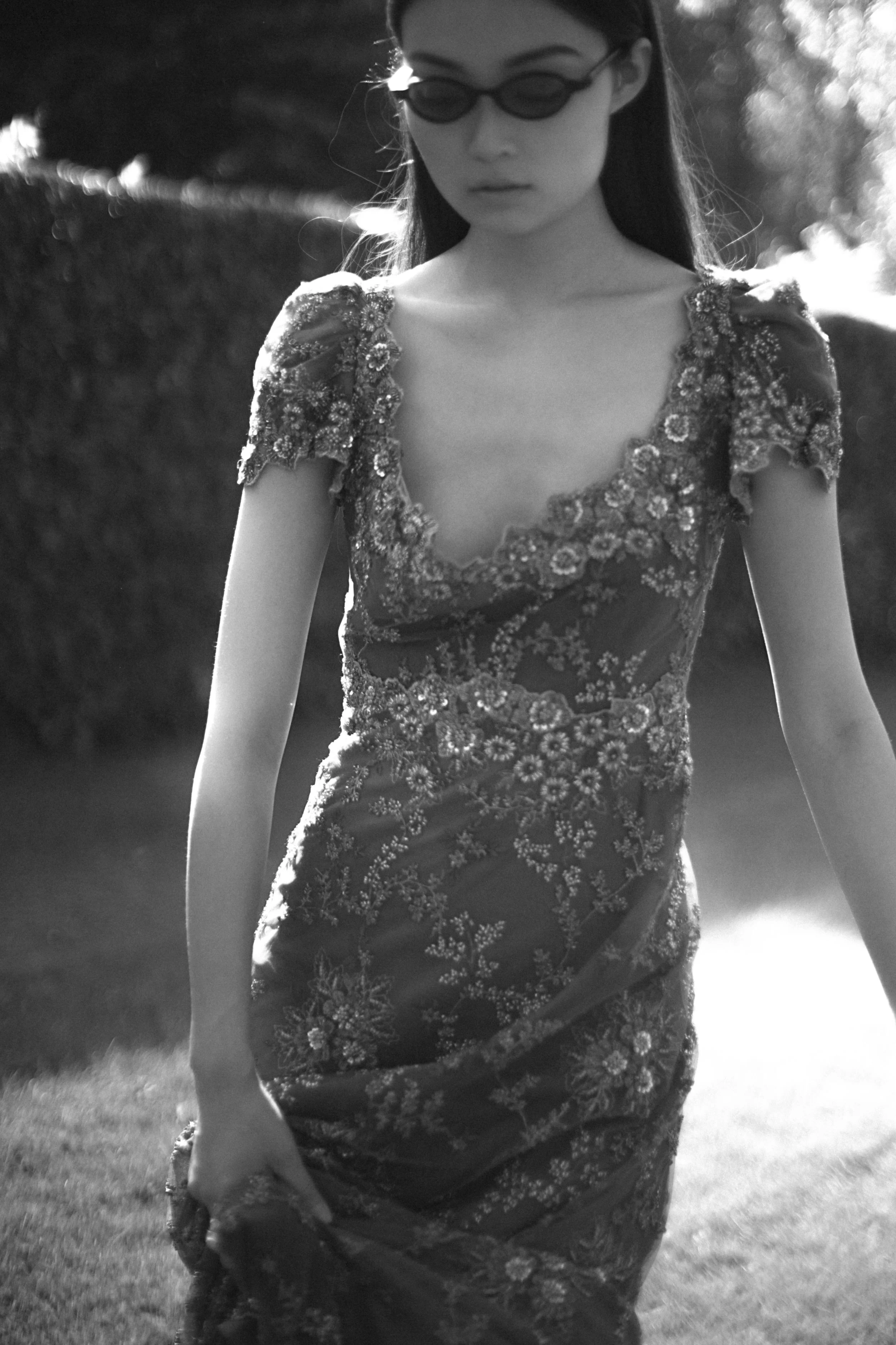 dress LUISA BECCARIA, sunglasses VINTAGE SOVIET