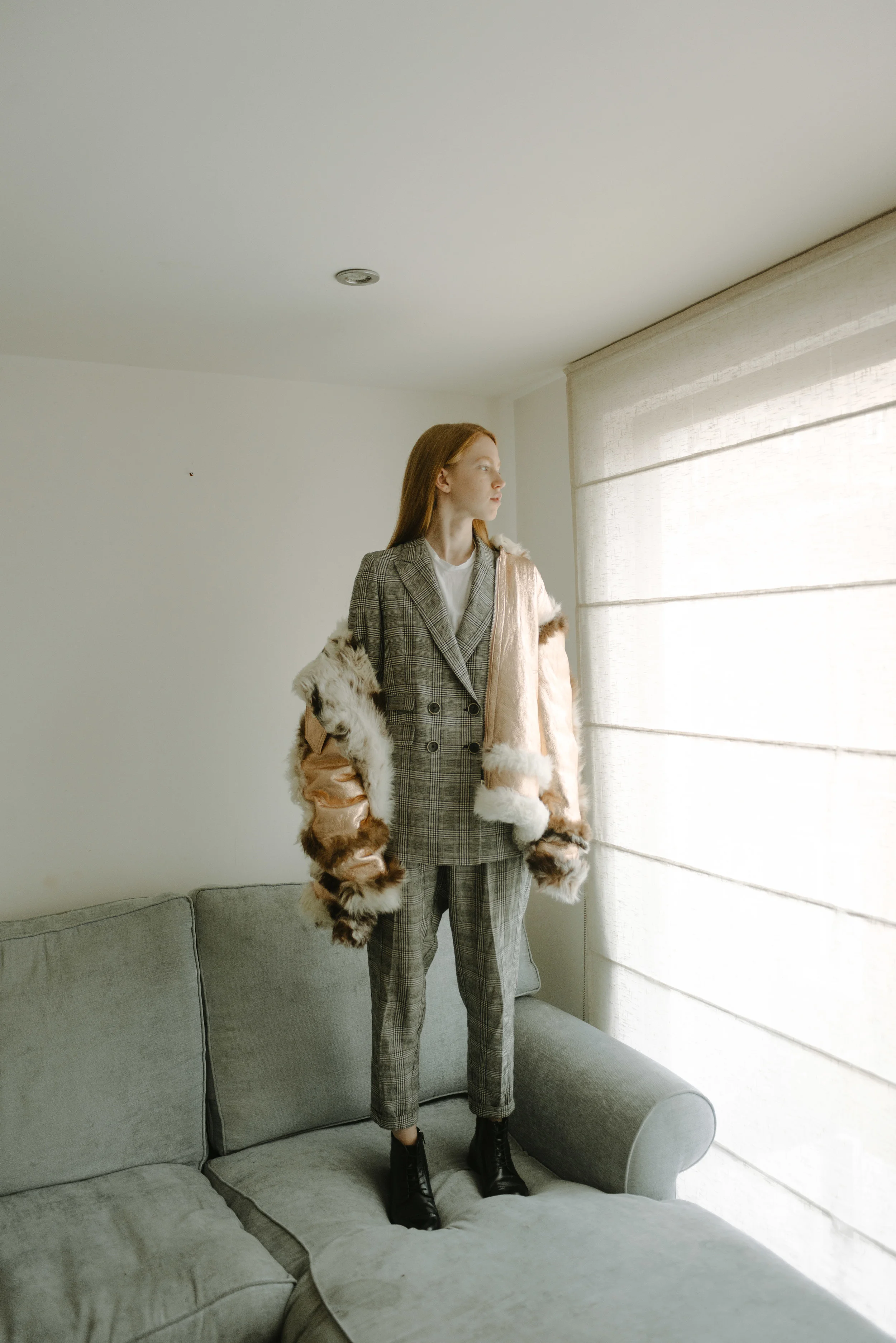 COAT - MARQUES ALMEIDA TROUSERS, JACKET, TSHIRT - MANGO SHOES - TOPSHOP