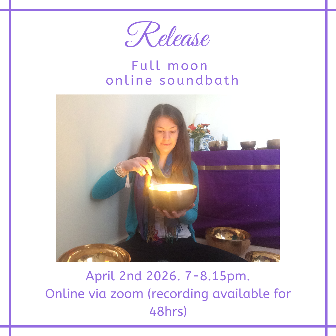 Release-Full Moon Online Sacred Sound Bath April 2nd 2026