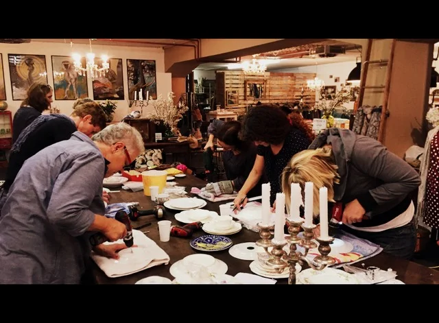 Einblick in die  Etagèrenworkshops vom Mo 14. und 21. Sept. 15 mit Christina Schaulin