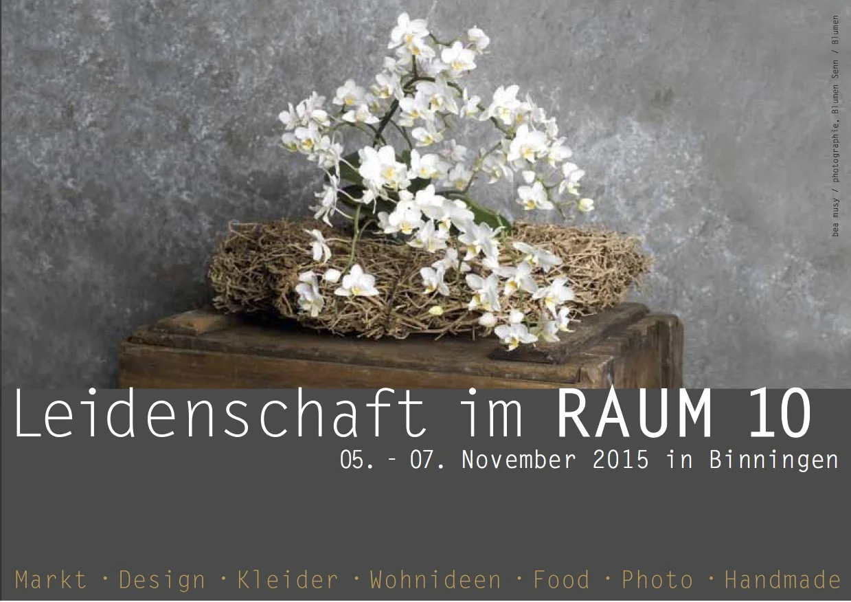 Einladung Leidenschaft im Raum 10 in Binningen 5.-7. November 15