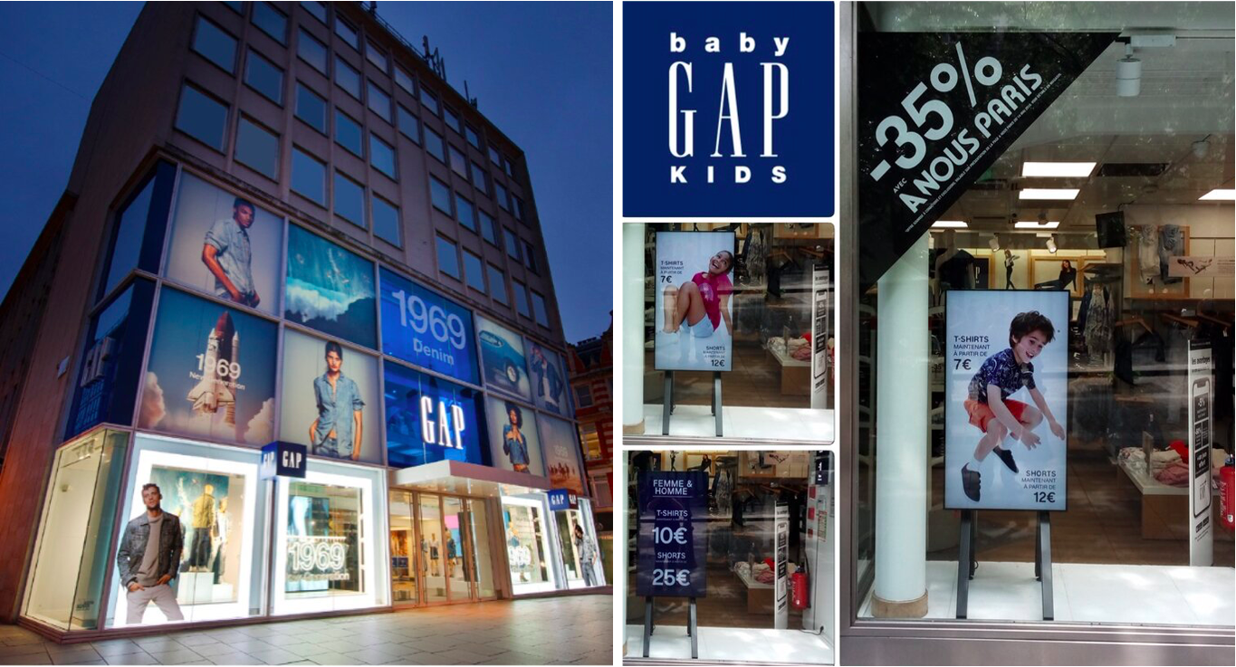 The Gap London Flagship Store / The Gap Europe Bespoke Digital Easel 