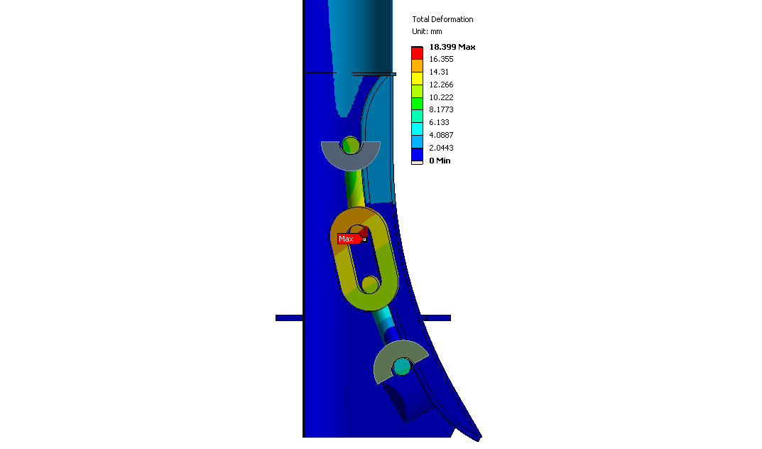 Contact Analysis of Mooring Chain Guide