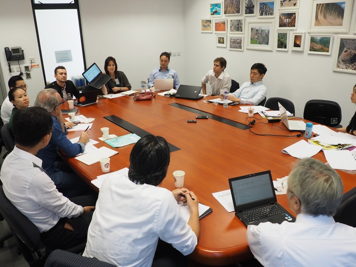 Internal research meeting, the day after the conference presentations.