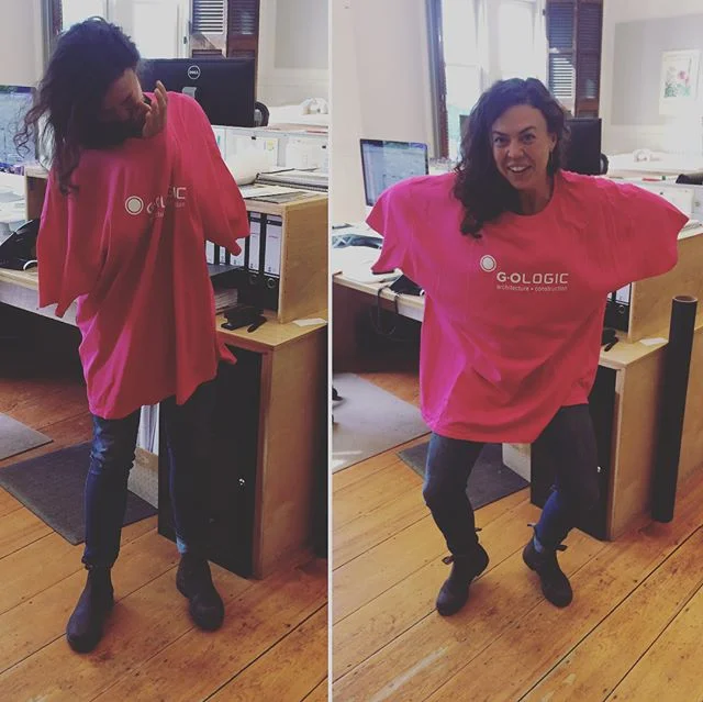 My size tee arrived!!! #finally #3XL #somuchpink. 📷 @michellebezik