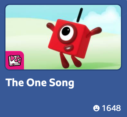 🧮 🎦  The One Song