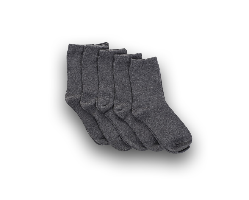 Plain grey socks