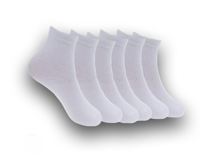 Plain white socks in summer
