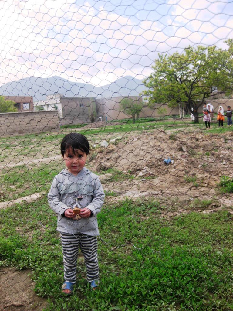 Shamim in the garden.