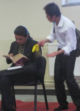 I don't have time for you! Ahmed Zia plays the judge.
