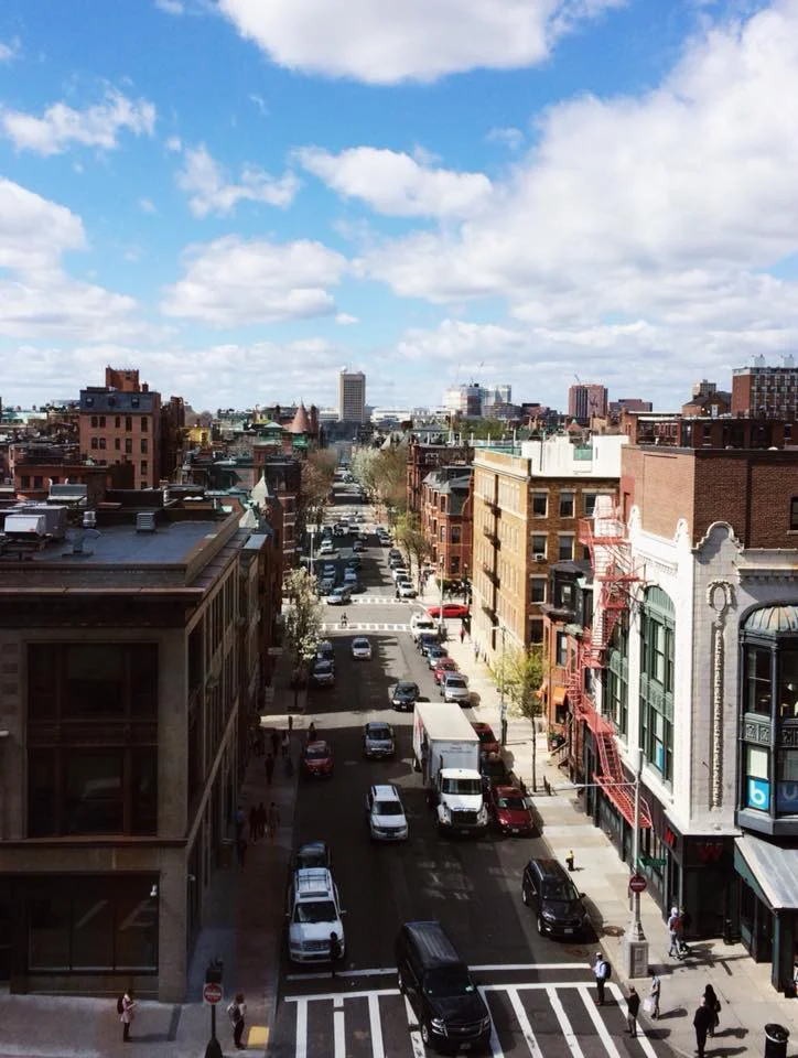 Our view from the Hynes Convention Center