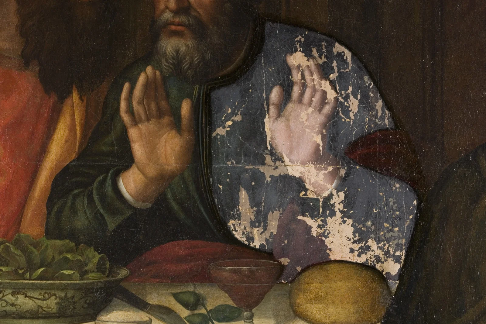 Uno dei dodici apostoli dipinti dalla Nelli