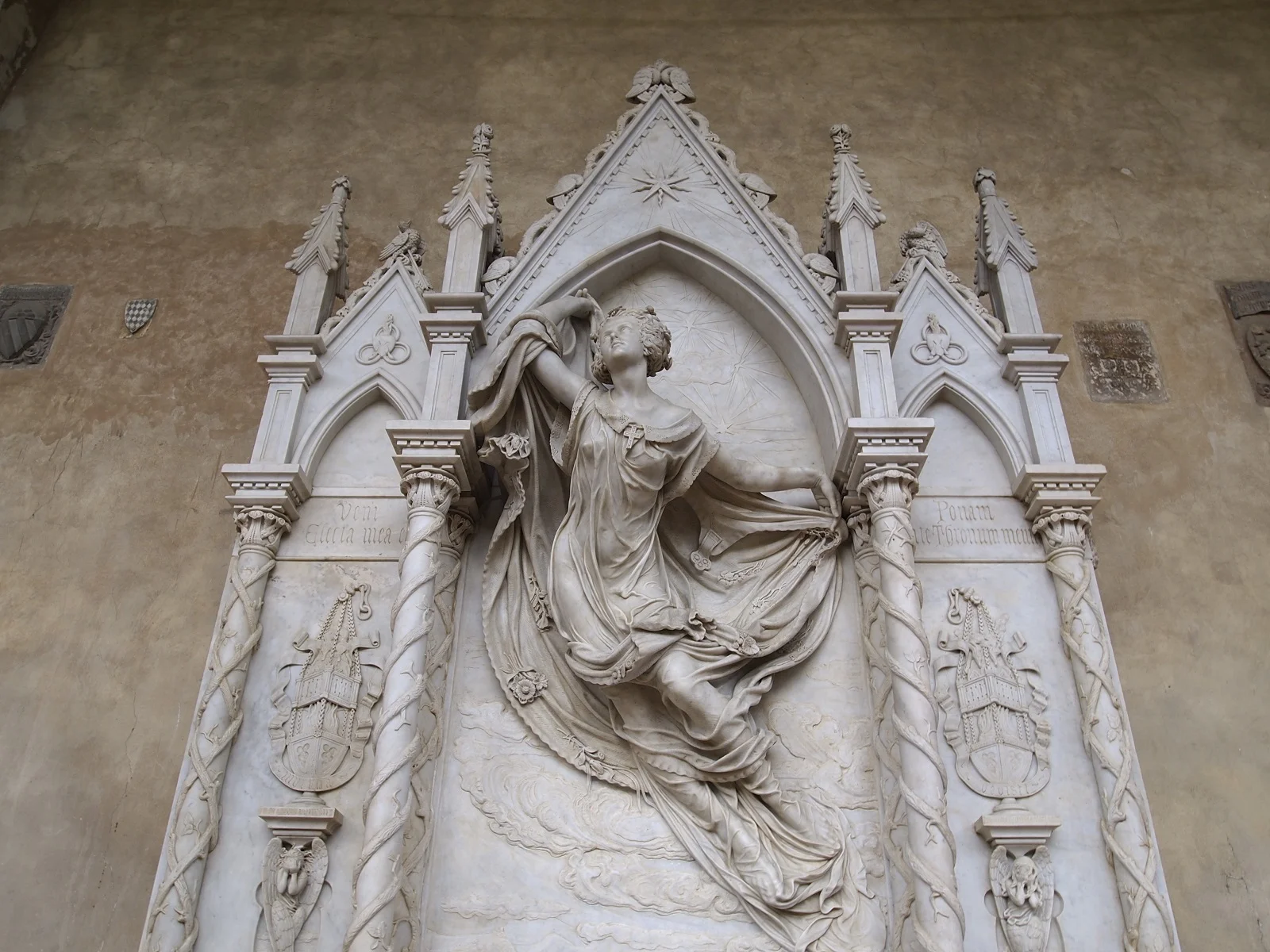 Full view of De Fauveau's Santa Croce sculpture, restored 2012.