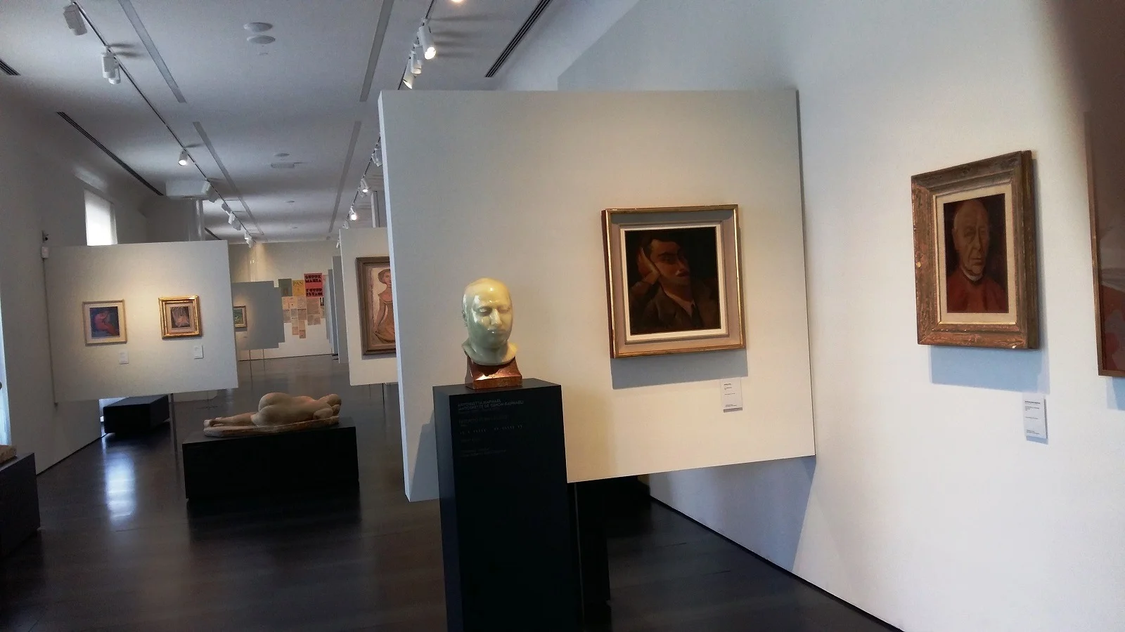 Emilio Jesi portrait bust by Raphael Mafai on display at Florence's Museo Novecento