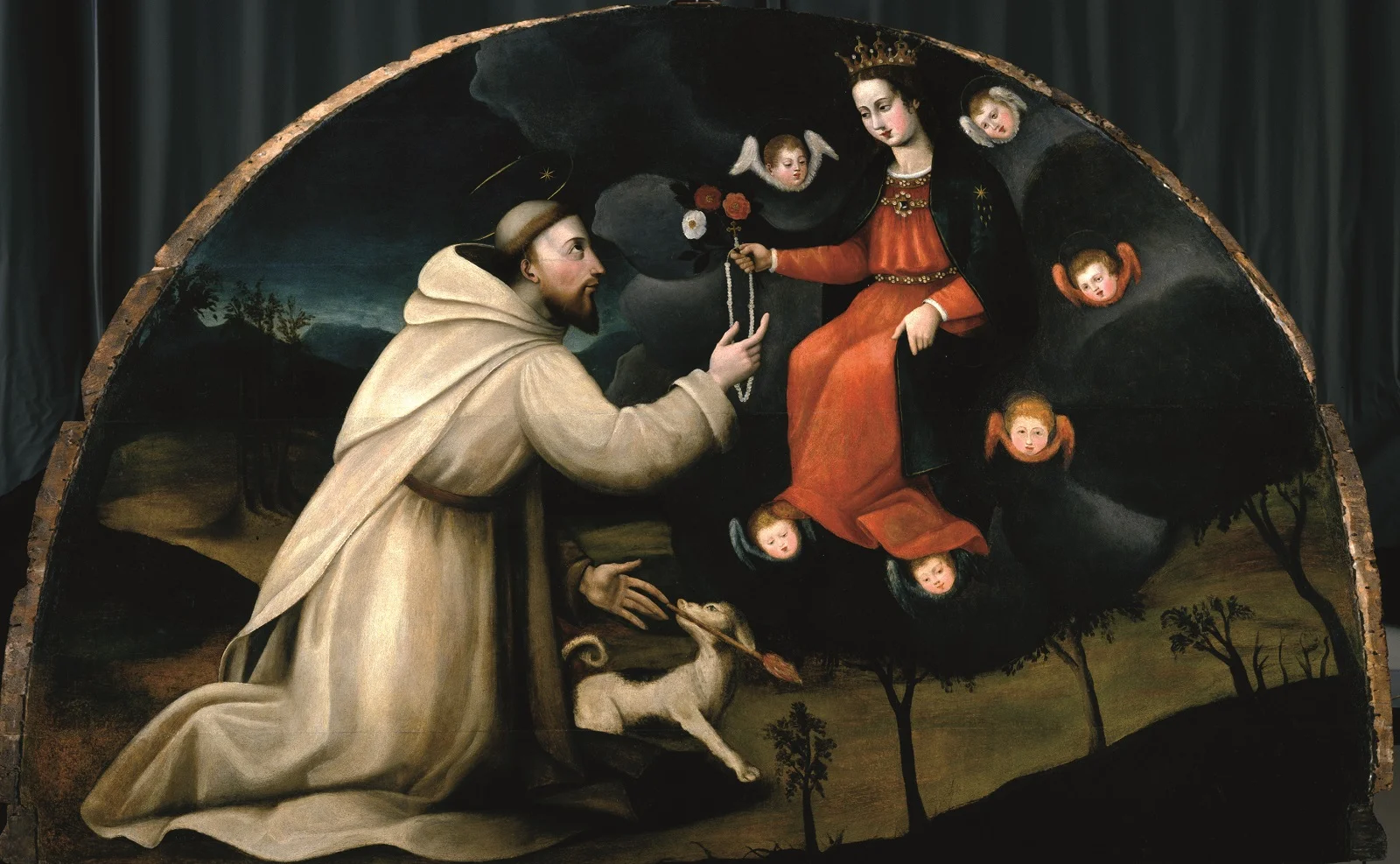 San Domenico Riceve il Rosario, di Plautilla Nelli (c. 1570)