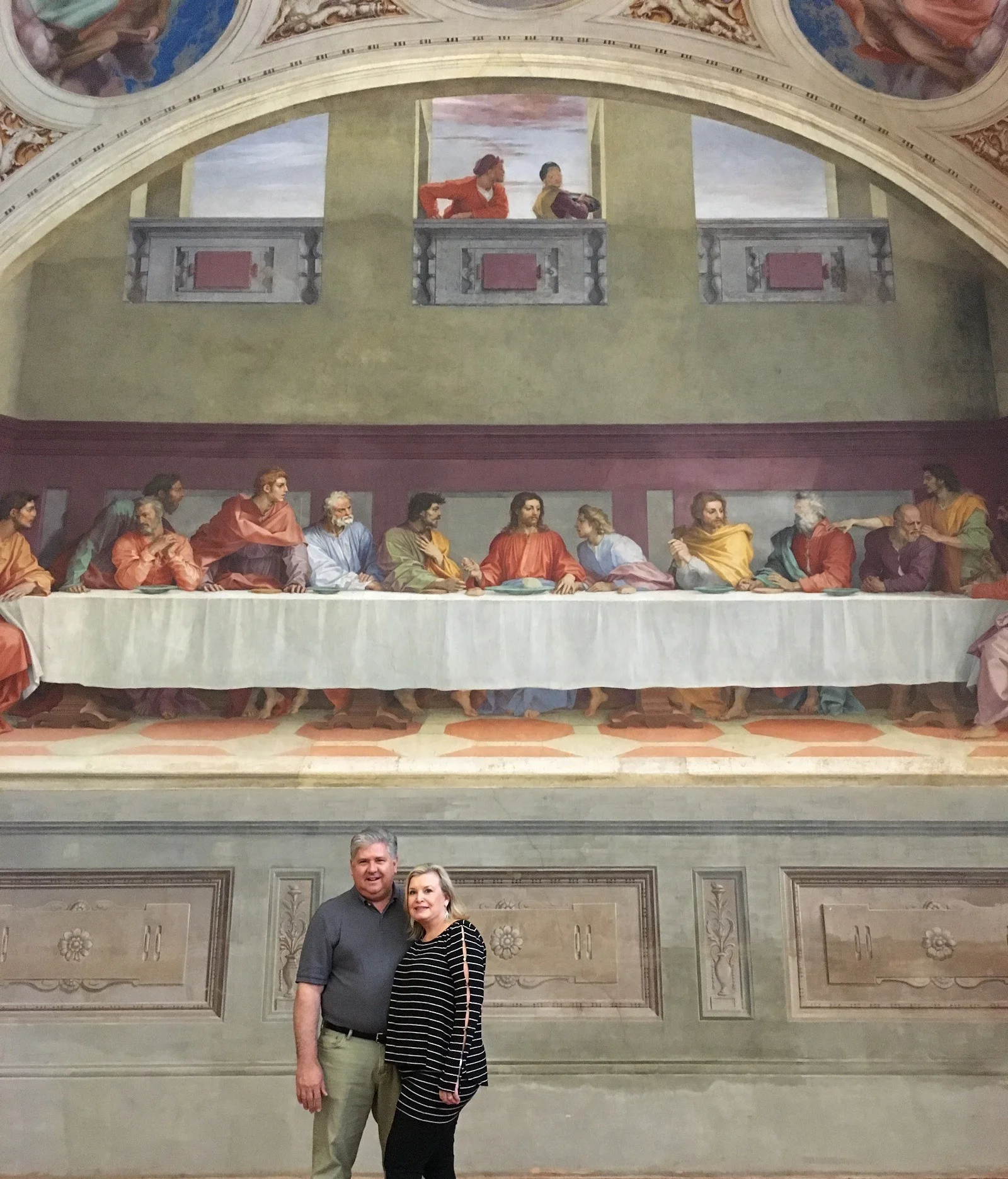 Doug and Connie Clark at Florence’s San Salvi Museum A center for works by Plautilla Nelli