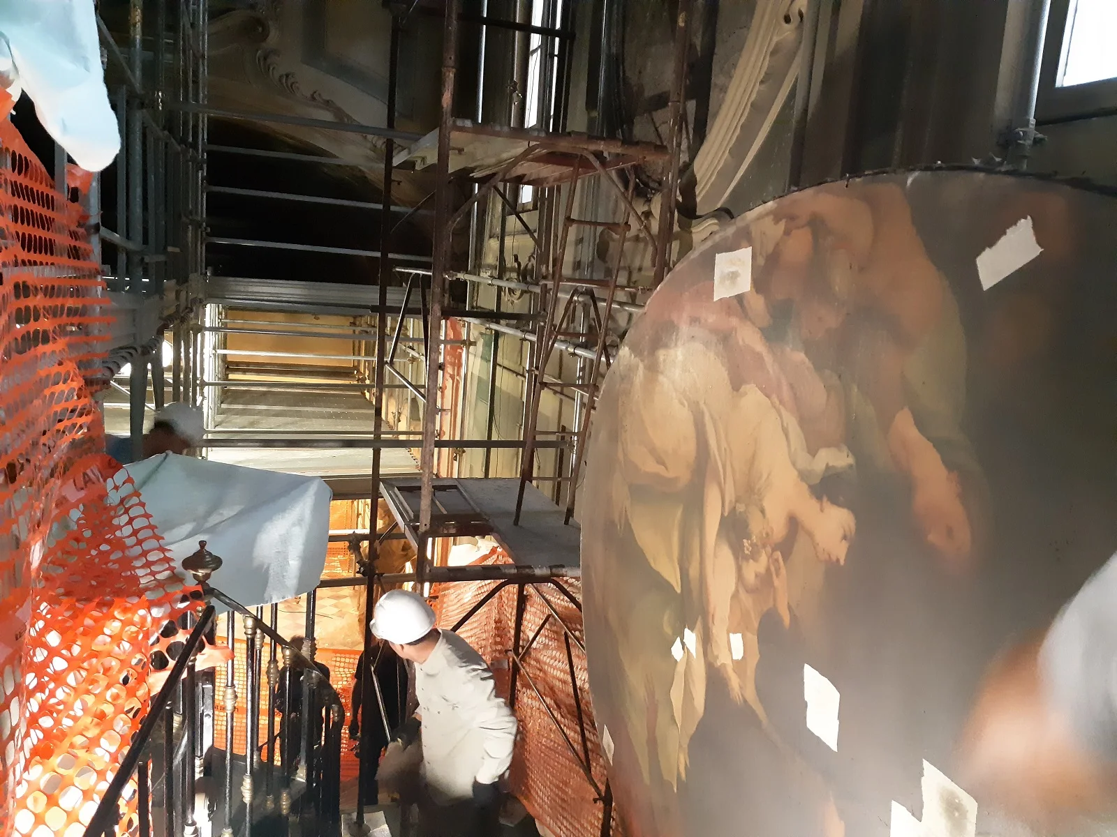 Violante Ferroni’s painting removed from its niche
