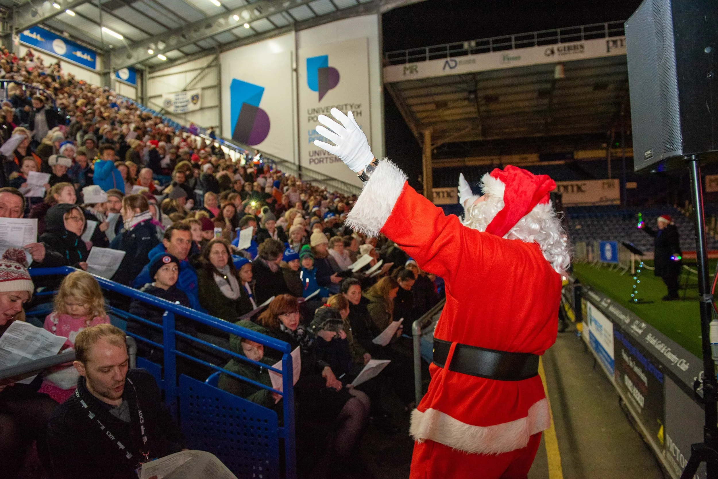 SANTA SCORES AT FRATTON PARK