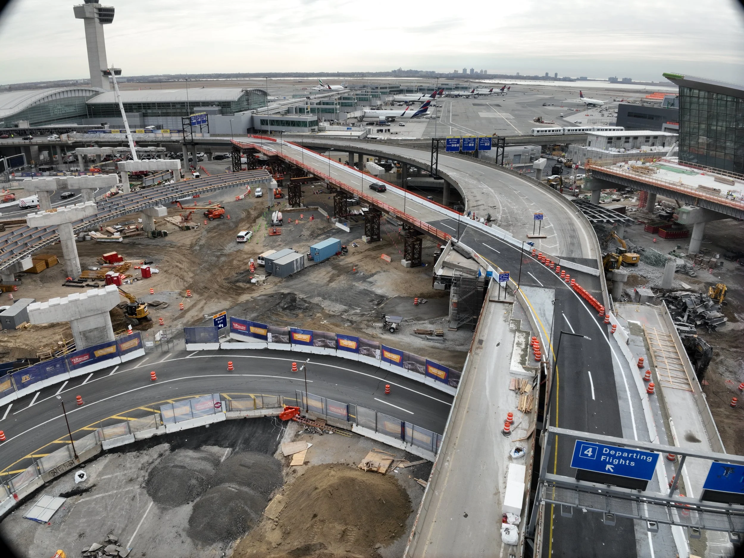 Site view of the temporary trestle 