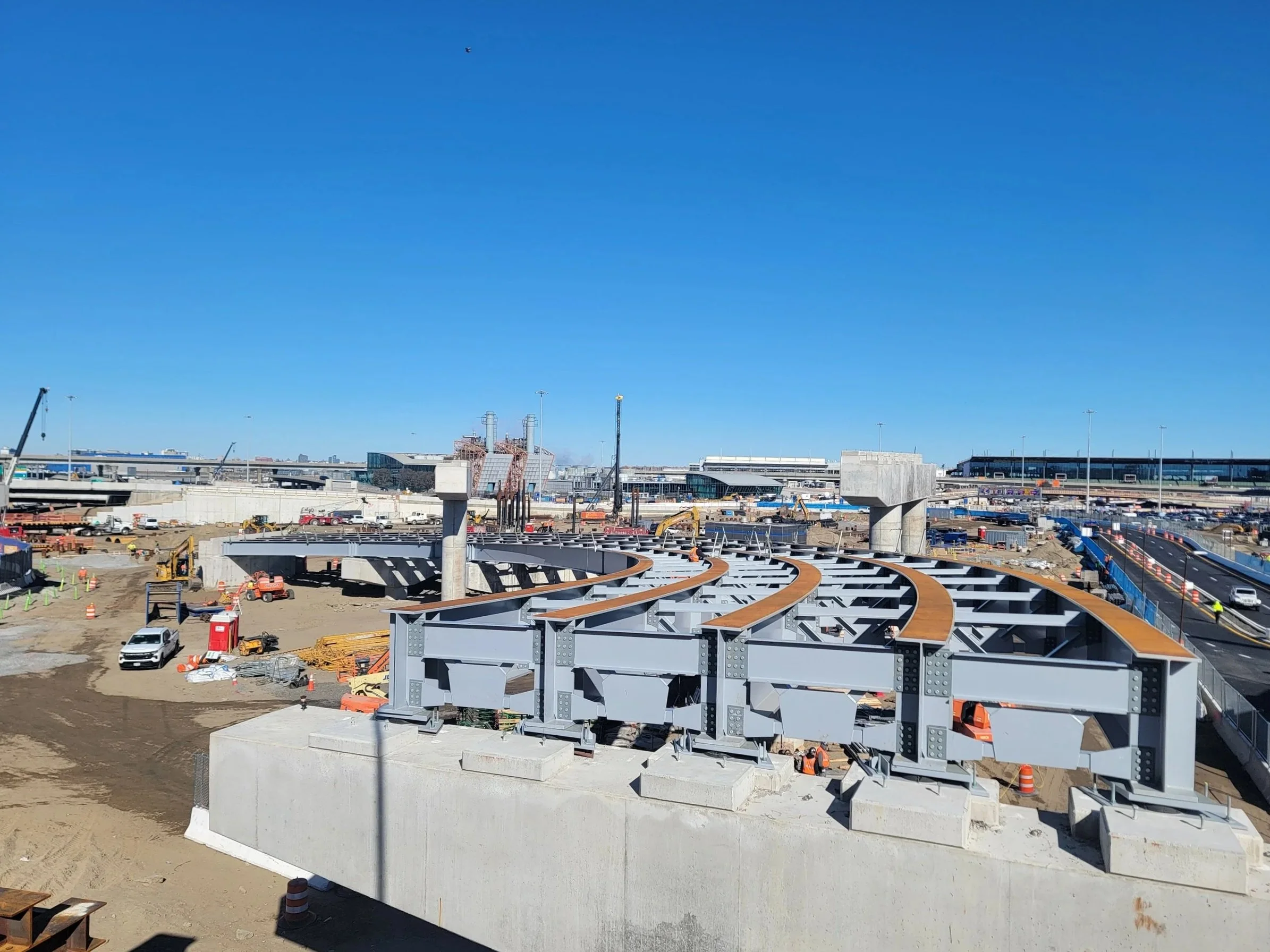 J41 girders after erection