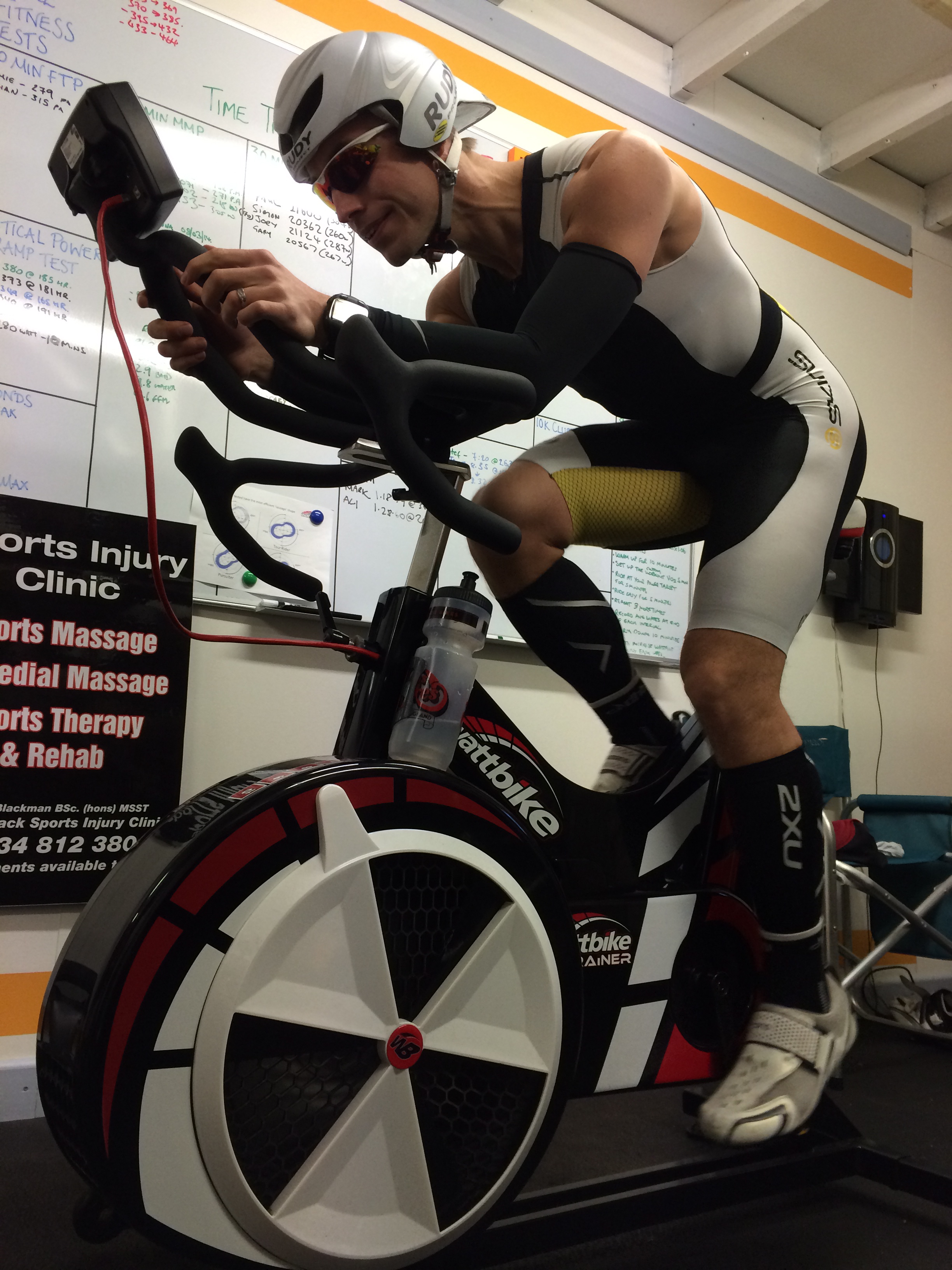 Paul taking it to the extreme, not sure aero helmet will make a difference picture taken from challenge 1000k in 24 hours for WellChild 