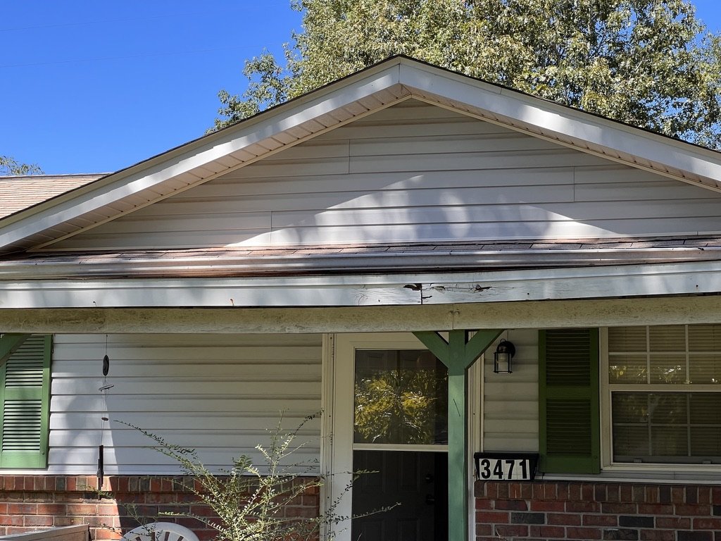 Front porch and fascia